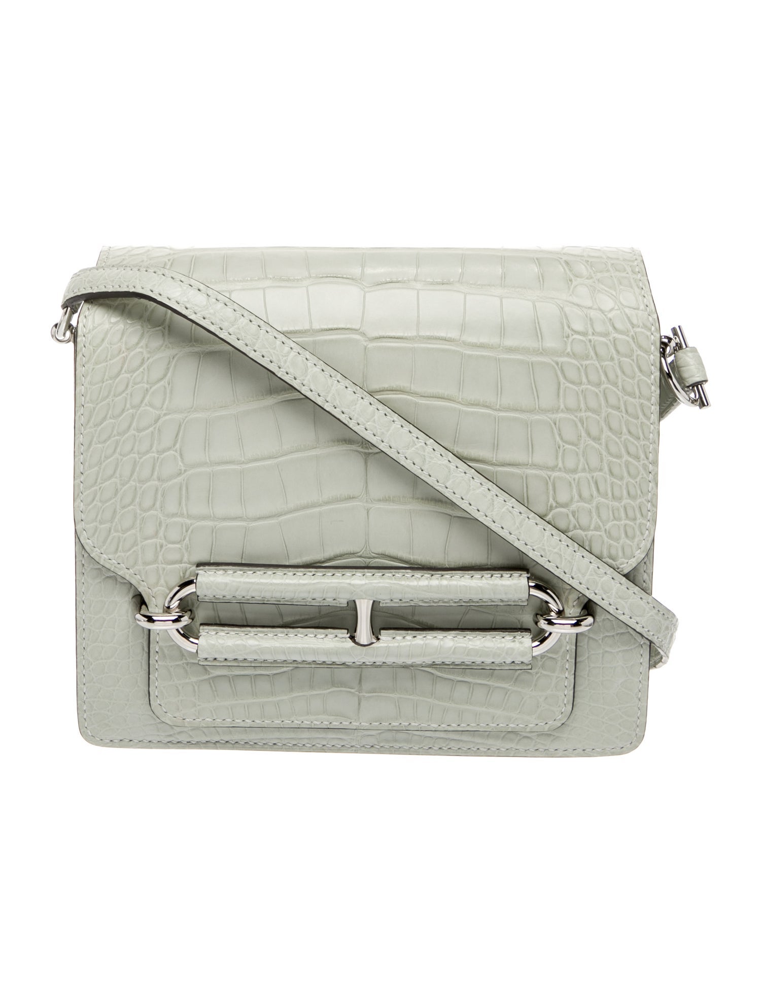 Hermès Matte Alligator Mini Sac Roulis 18