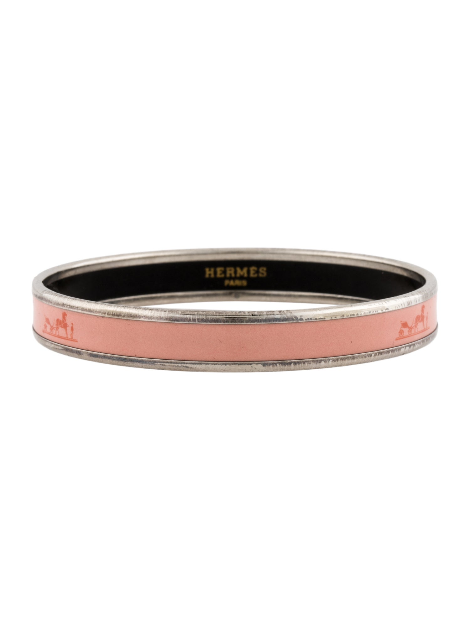 Hermès Calèche Narrow Enamel Bangle