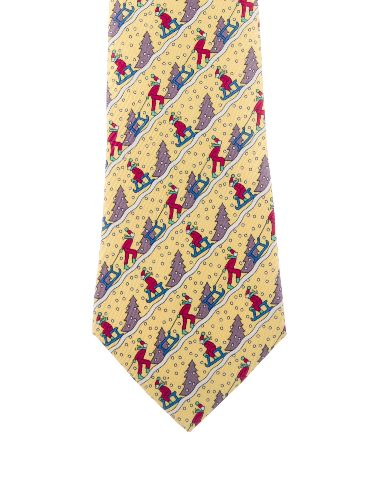 Hermès Silk Printed Tie