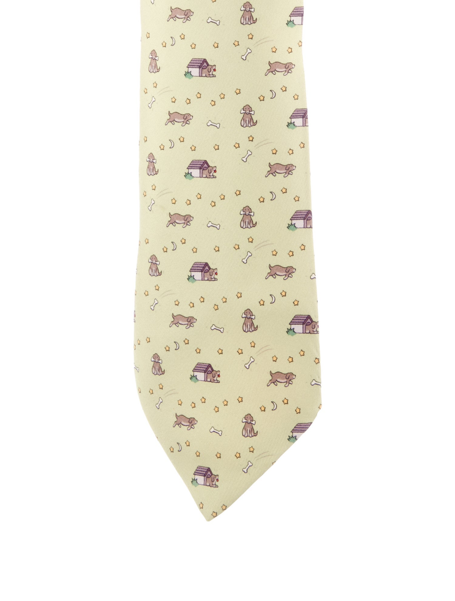 Hermès Silk Printed Tie