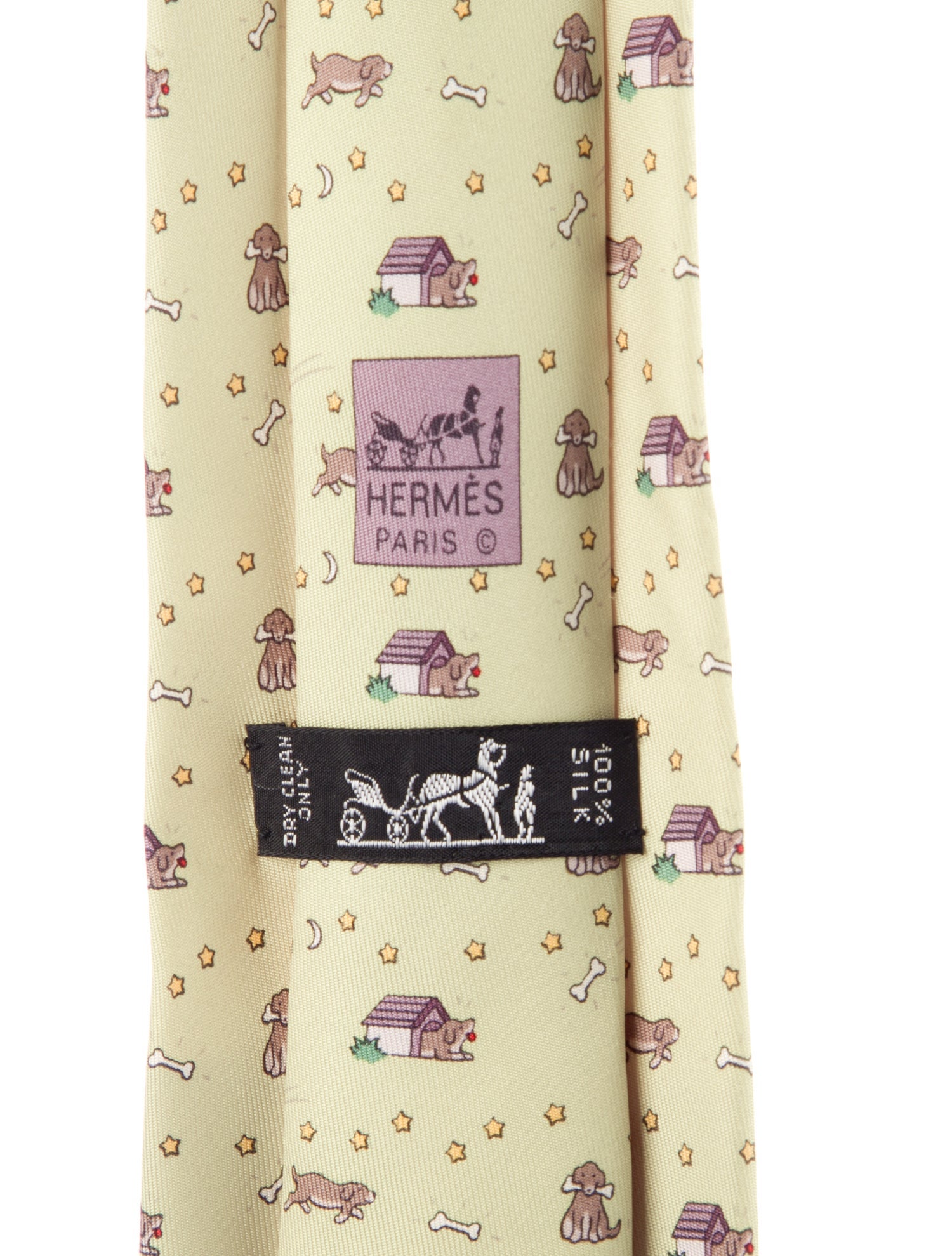 Hermès Silk Printed Tie