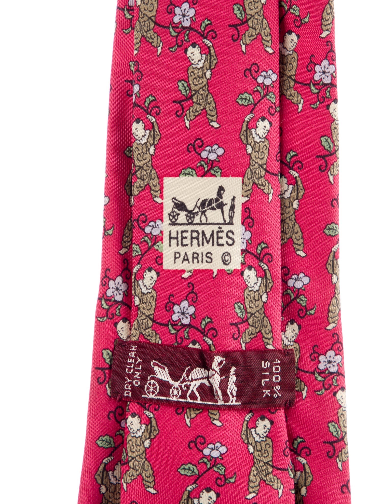 Hermès Silk Printed Tie