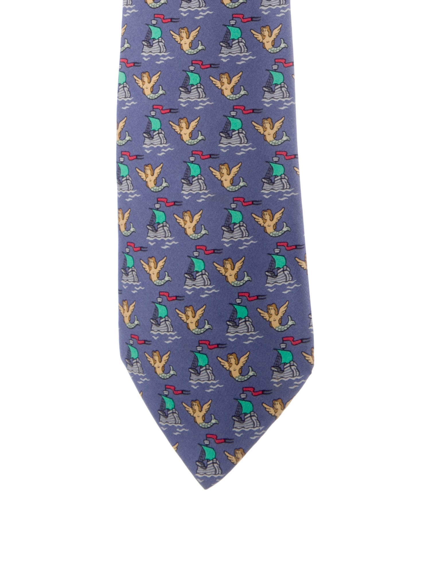 Hermès Silk Printed Tie