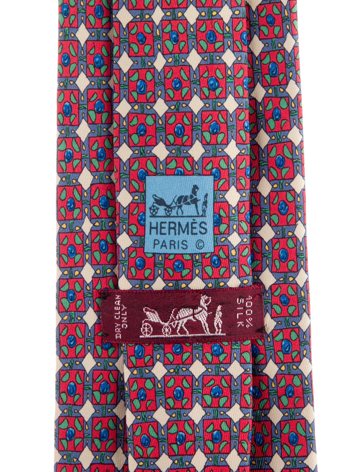 Hermès Silk Printed Tie