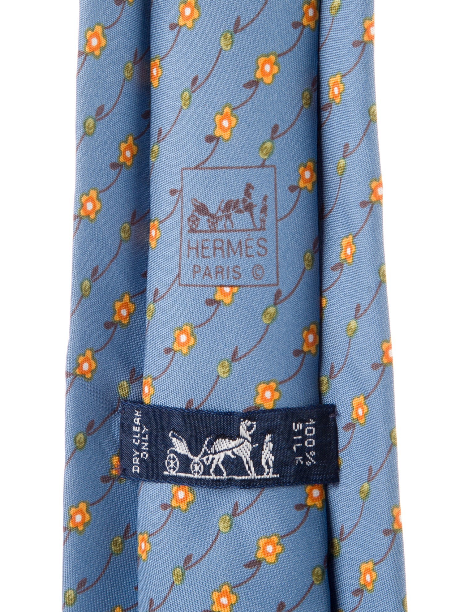 Hermès Silk Printed Tie