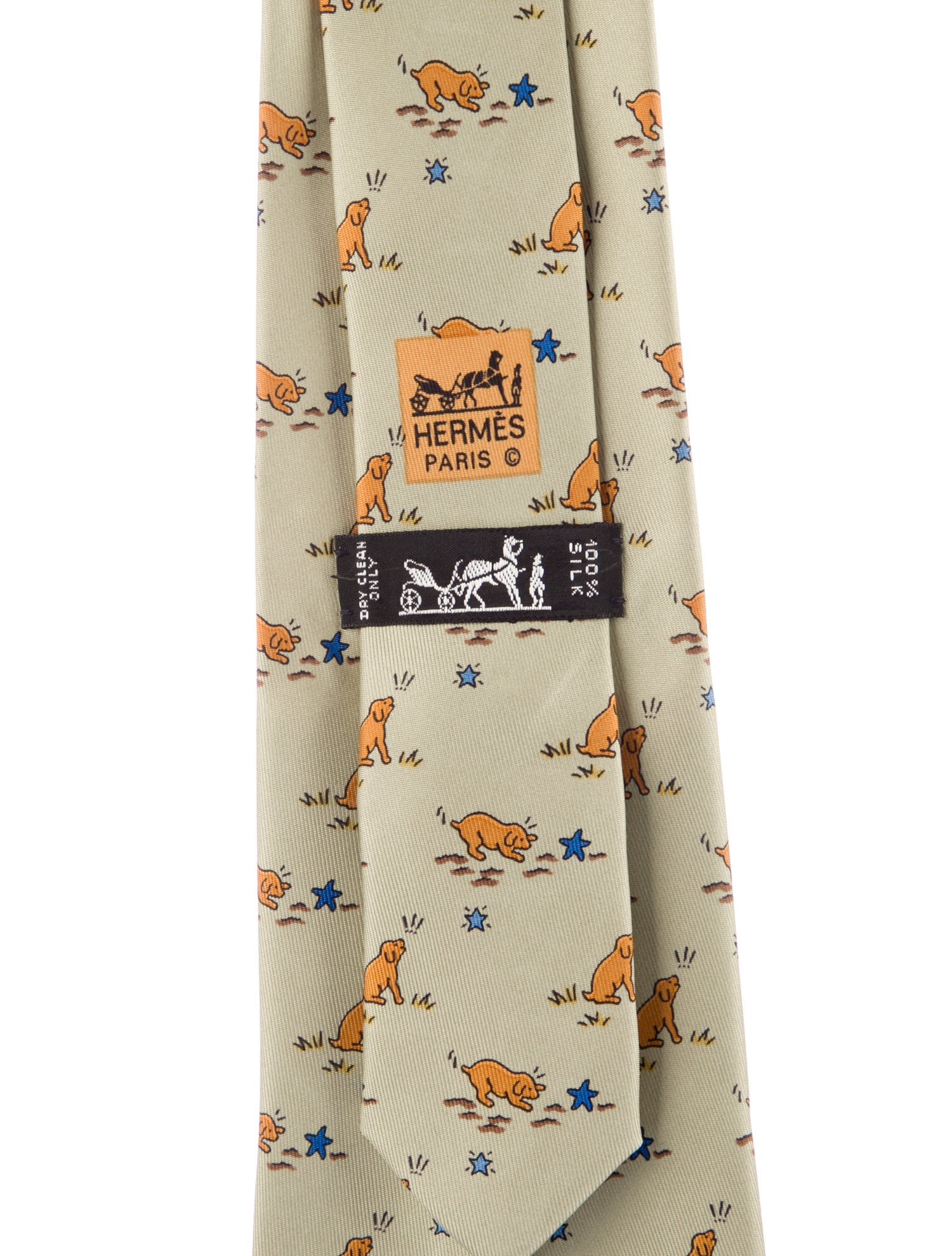 Hermès Silk Printed Tie