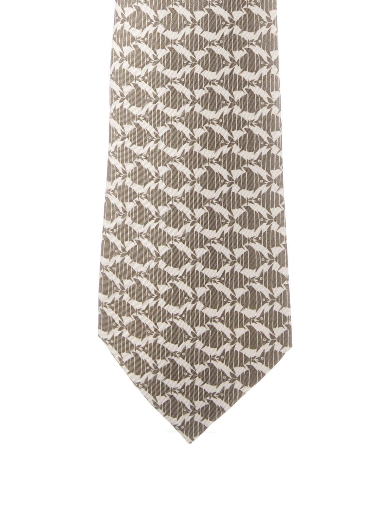 Hermès Silk Printed Tie