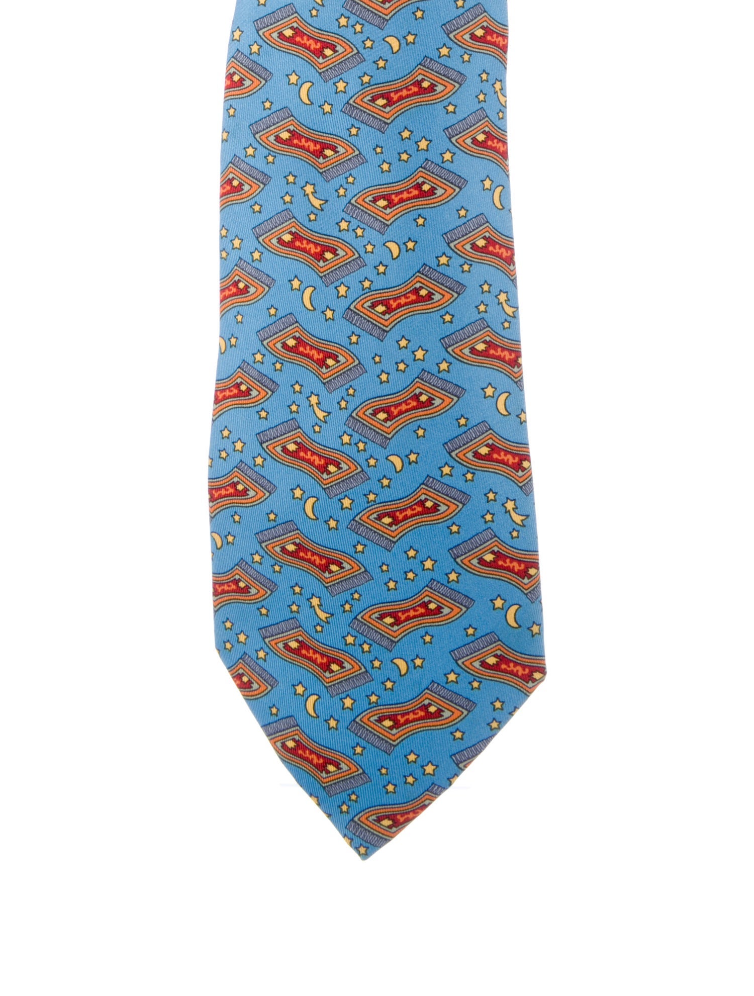 Hermès Silk Printed Tie
