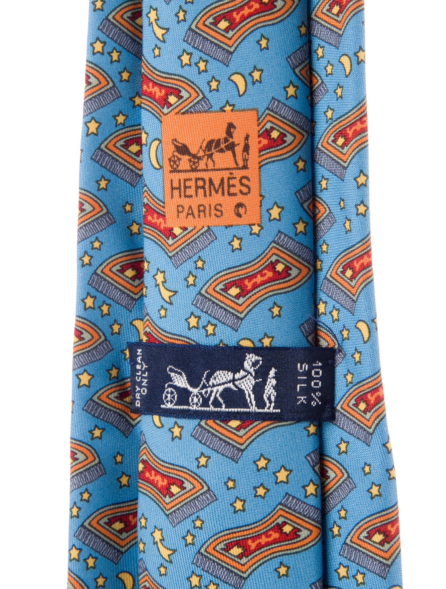 Hermès Silk Printed Tie
