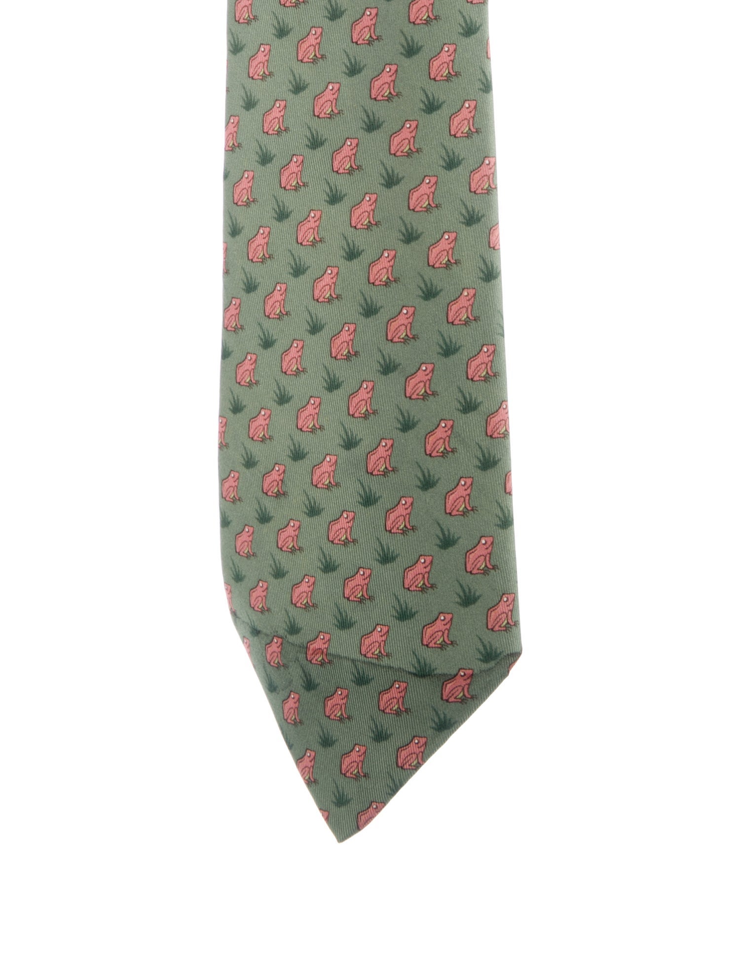 Hermès Silk Printed Tie