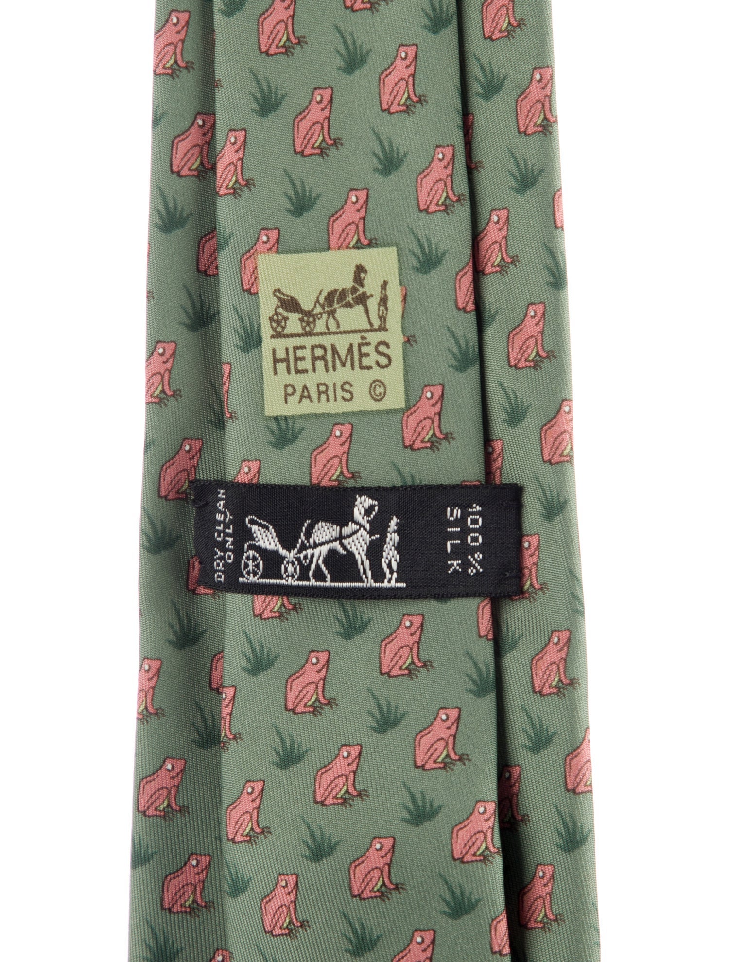 Hermès Silk Printed Tie