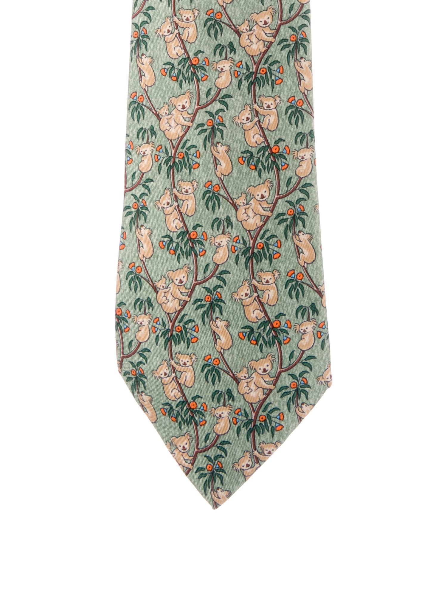 Hermès Silk Printed Tie