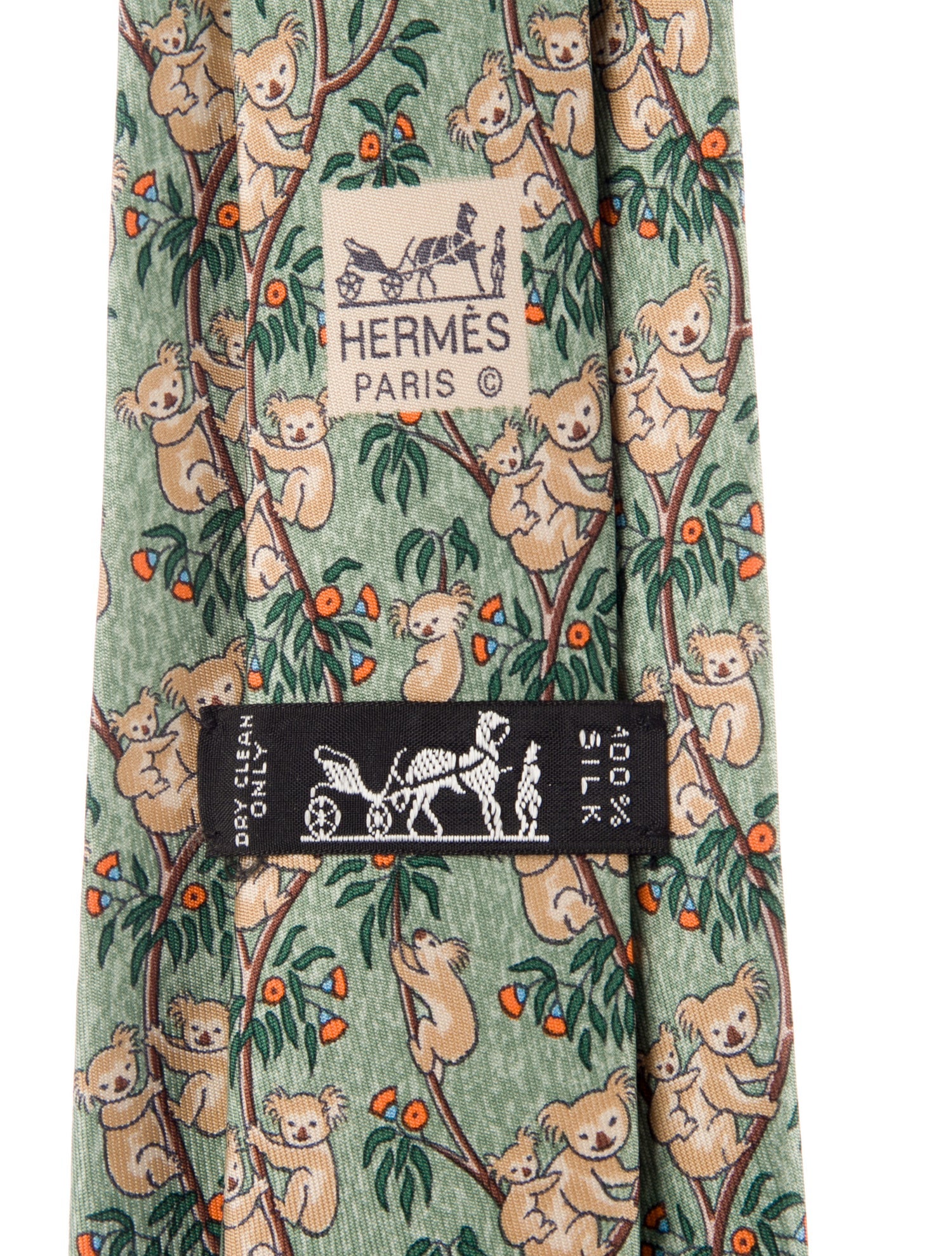 Hermès Silk Printed Tie