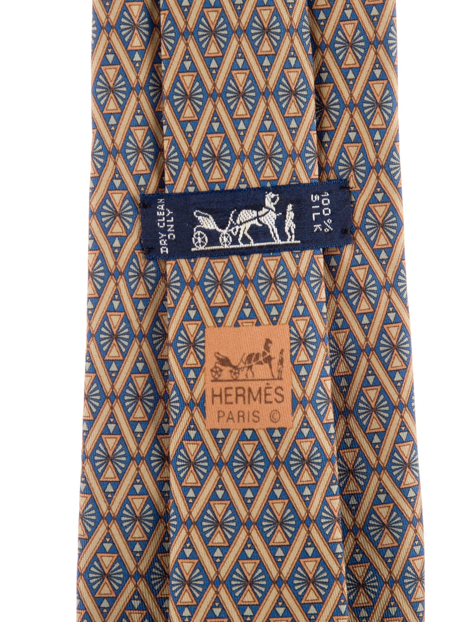 Hermès Silk Printed Tie