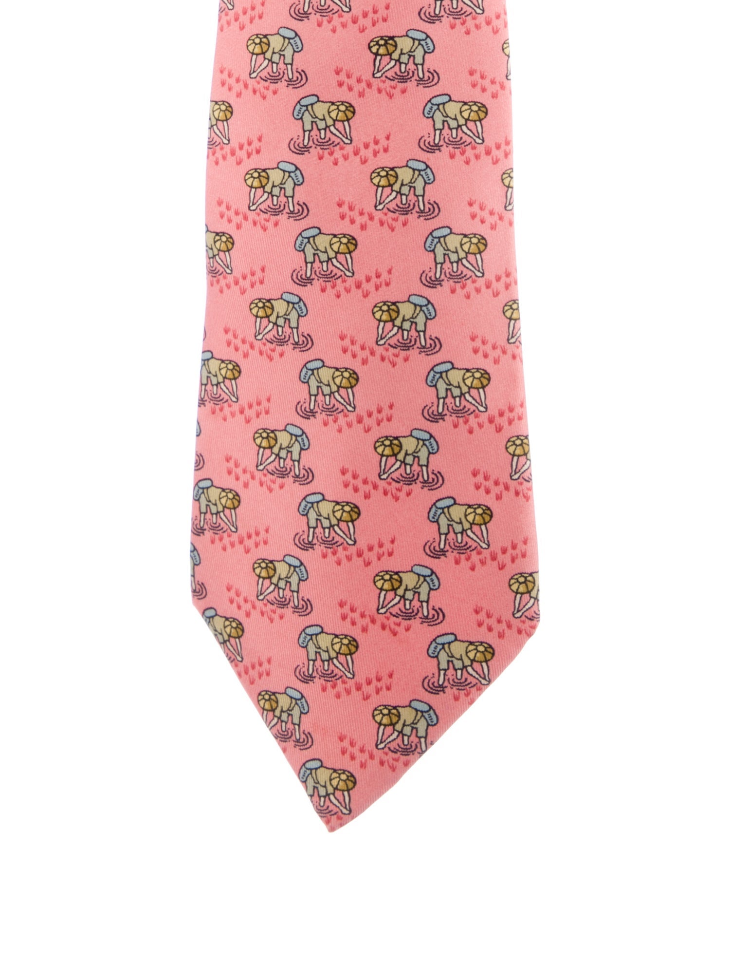 Hermès Silk Printed Tie