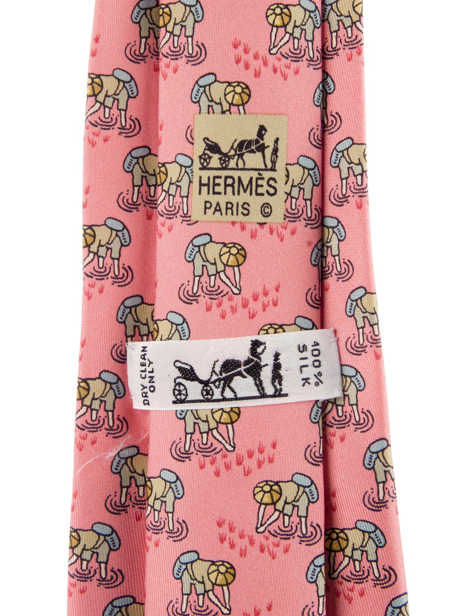 Hermès Silk Printed Tie