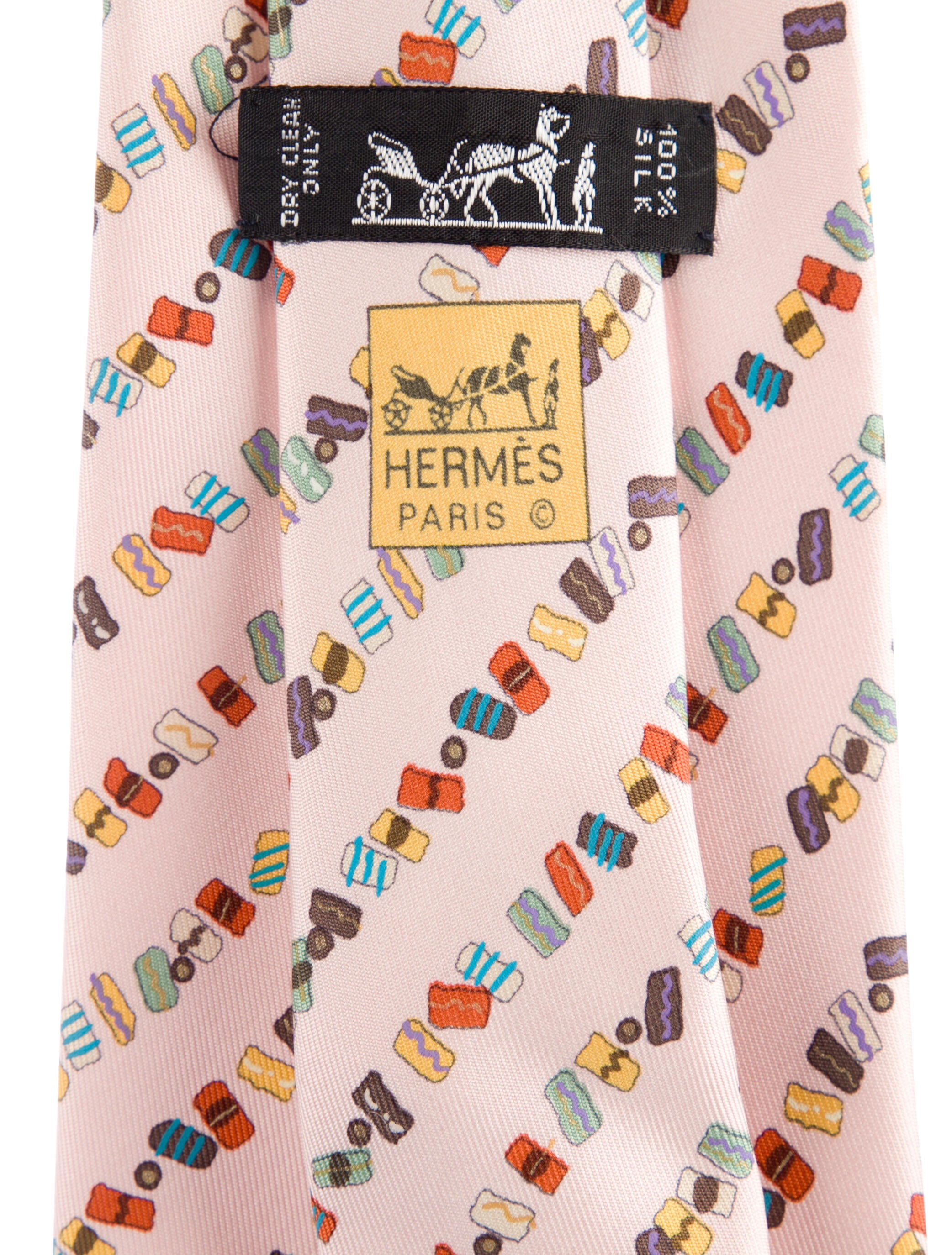Hermès Silk Printed Tie