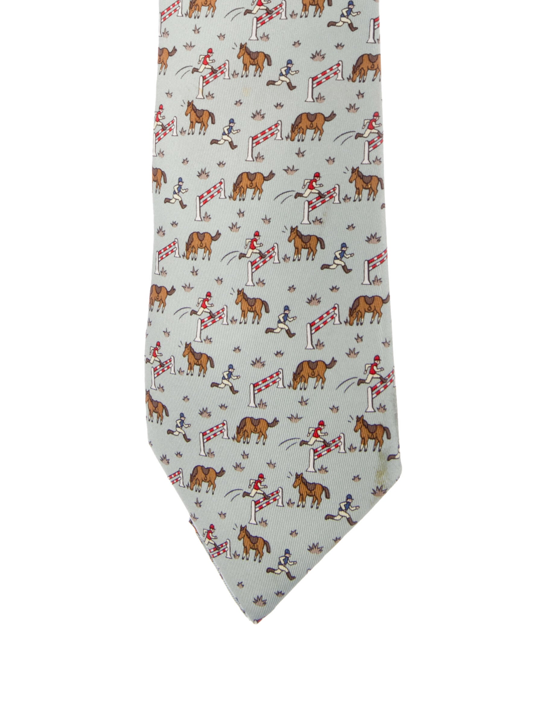 Hermès Silk Printed Tie