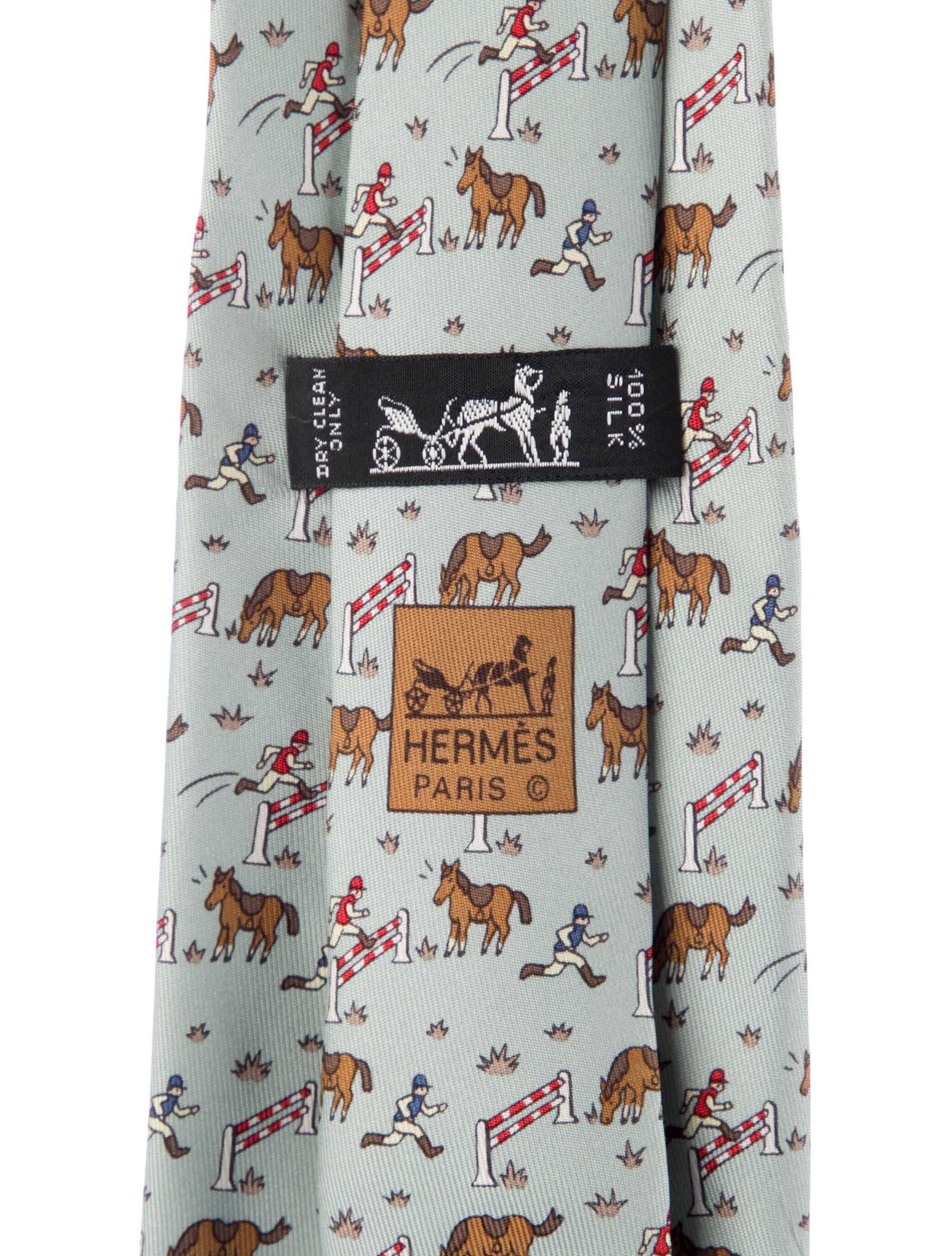 Hermès Silk Printed Tie