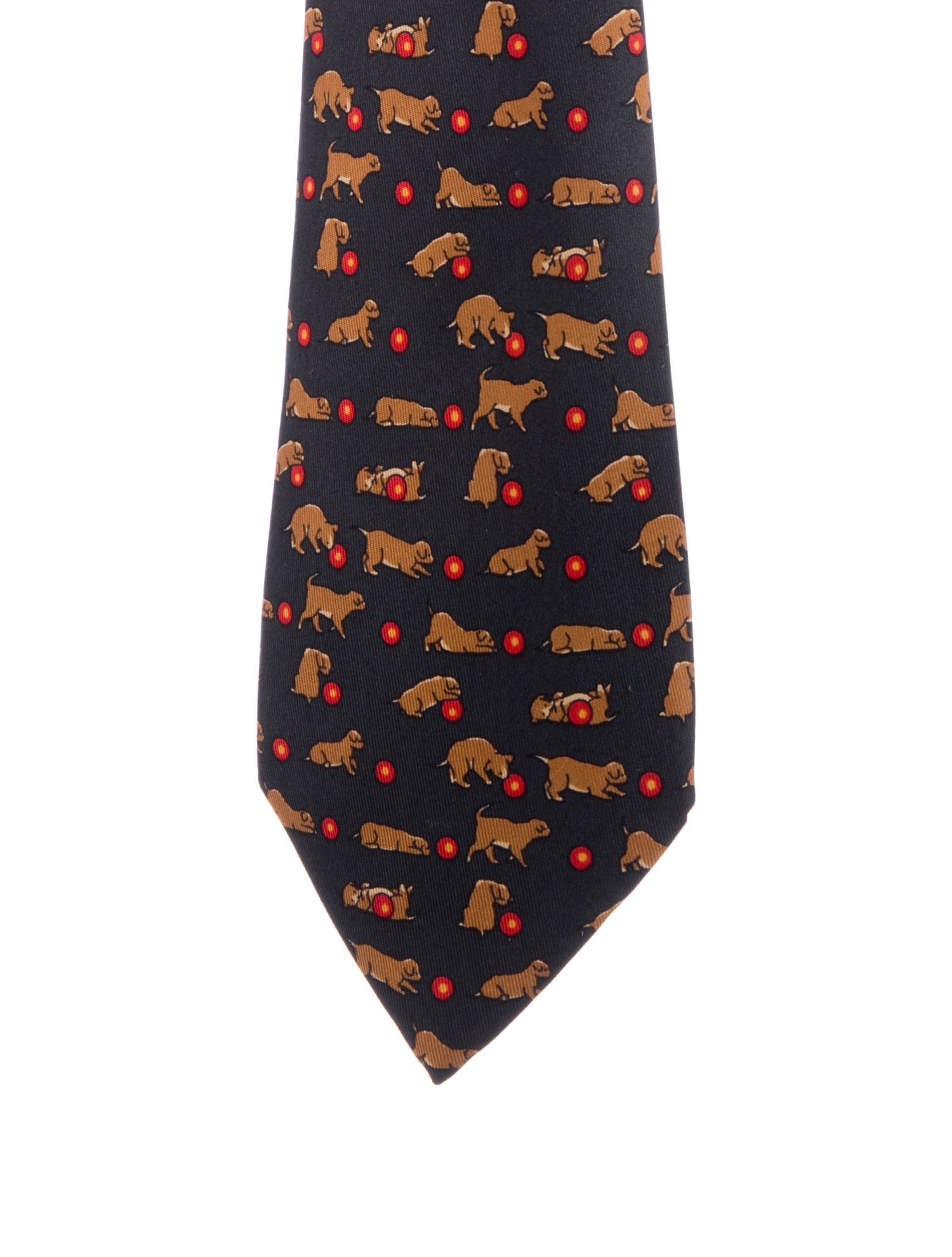 Hermès Silk Printed Tie