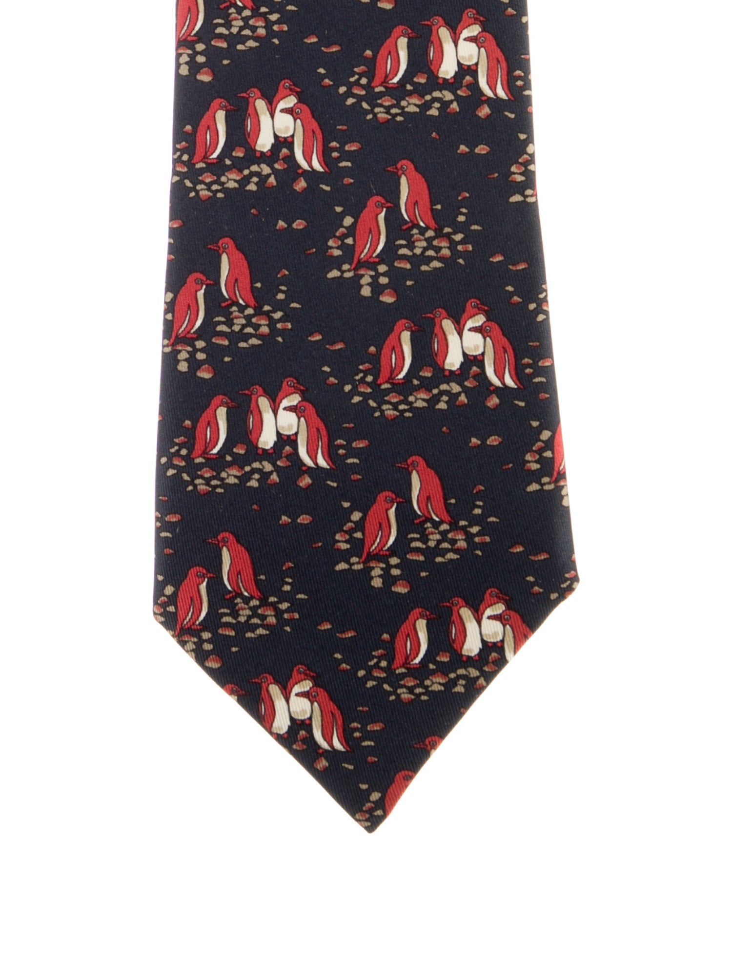 Hermès Silk Printed Tie