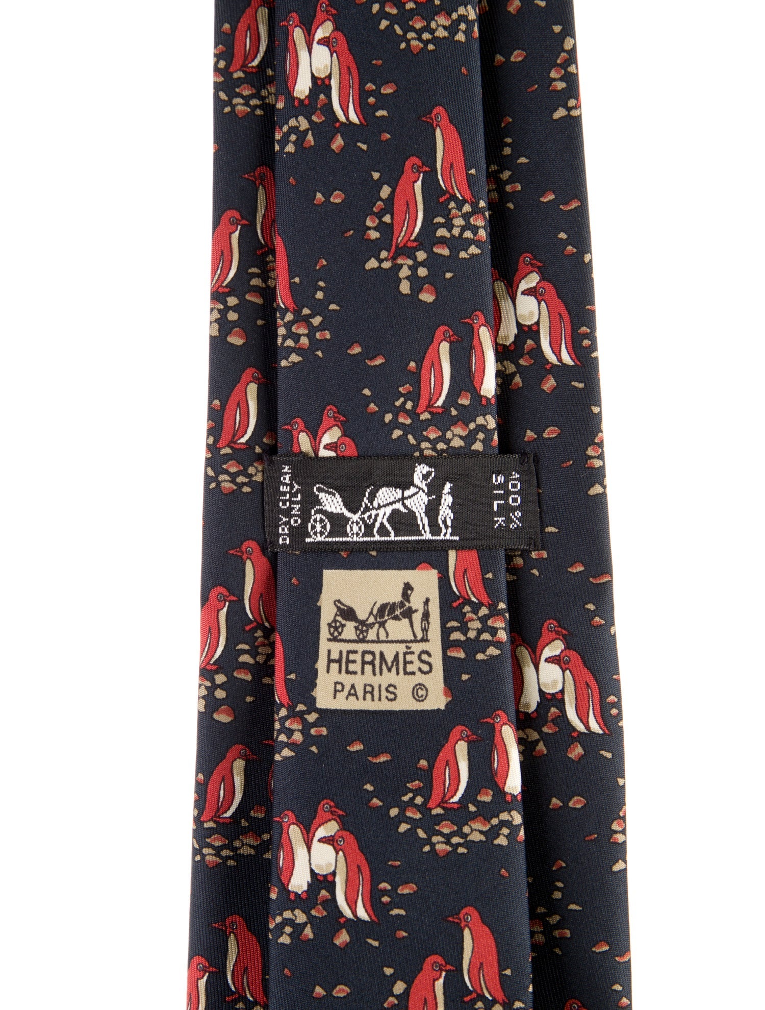 Hermès Silk Printed Tie