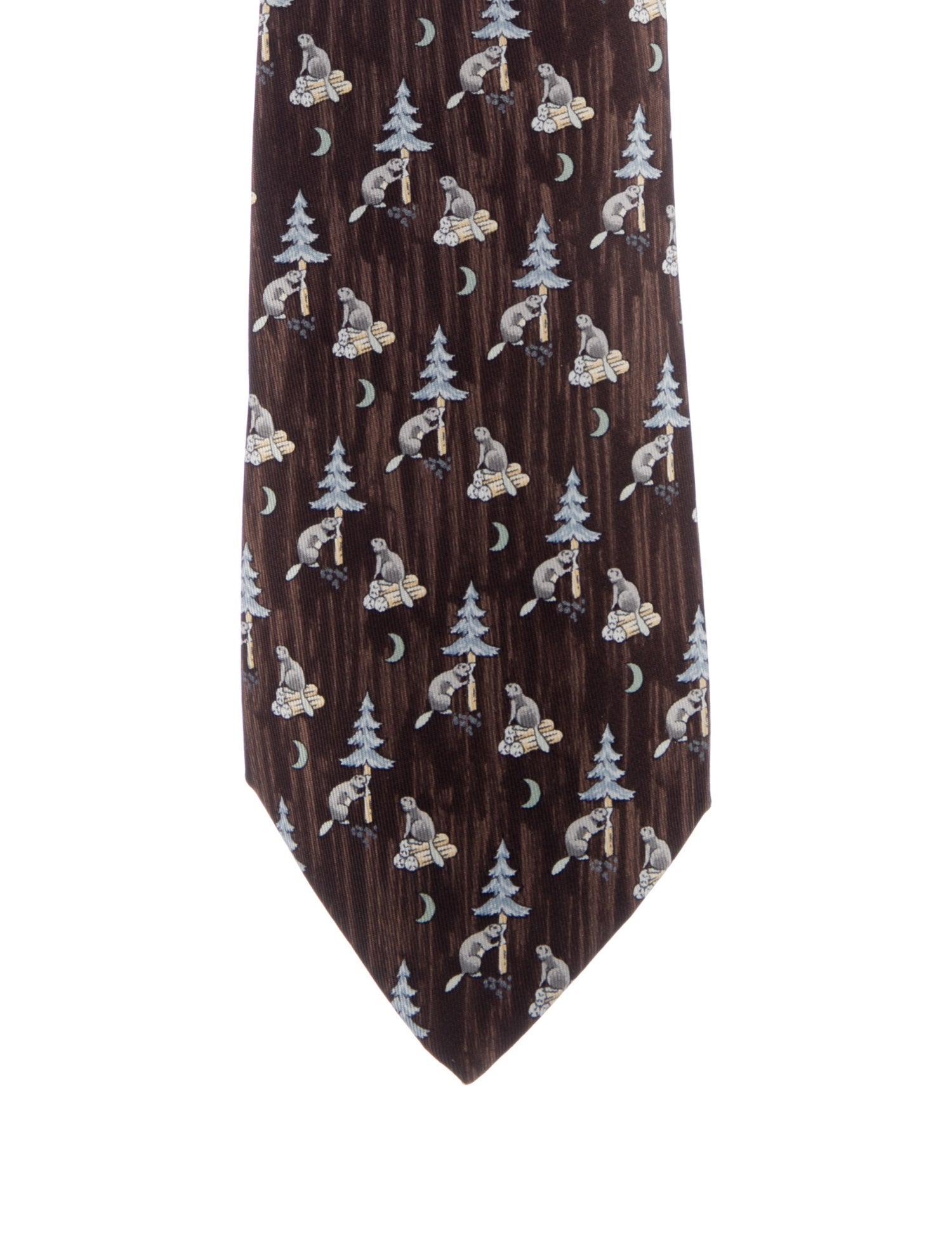 Hermès Silk Printed Tie