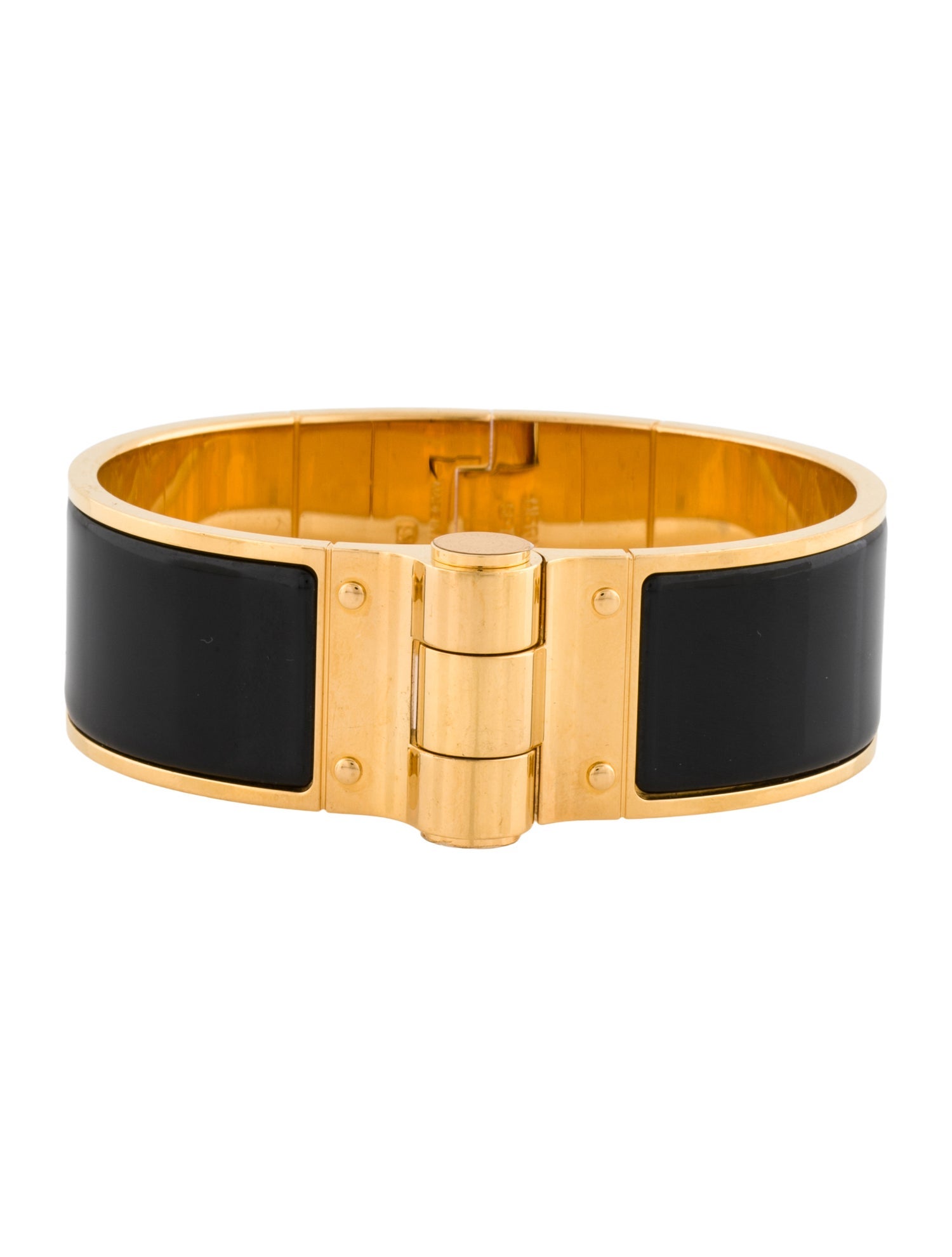 Hermès Enamel Extra Wide Hinged Bracelet