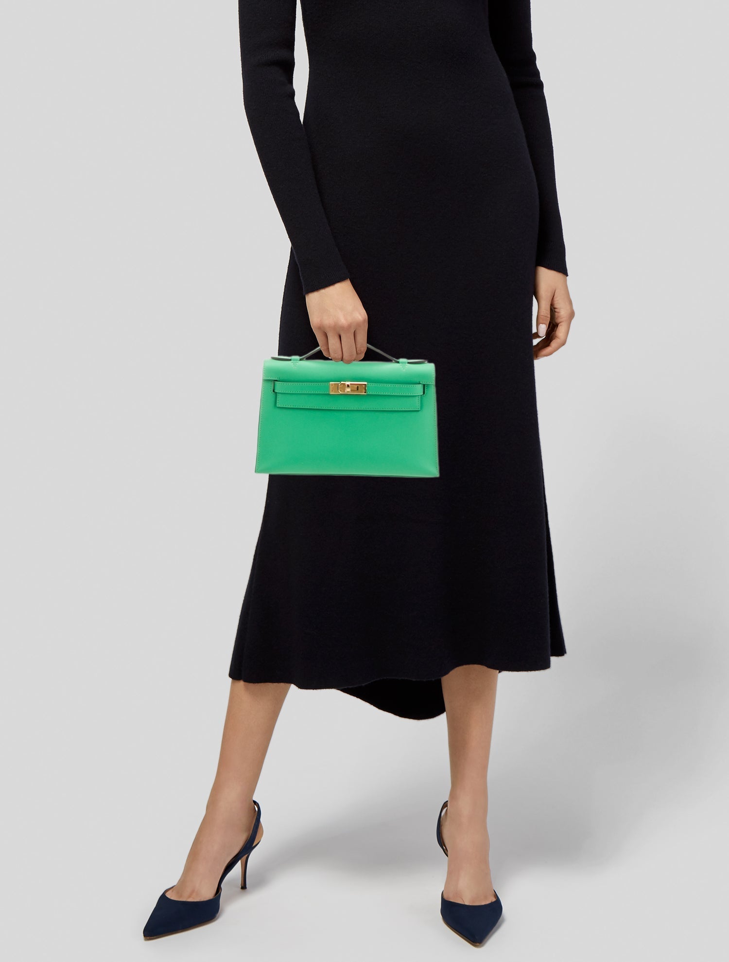 Hermès 2023 Swift Kelly Pochette w/ Tags