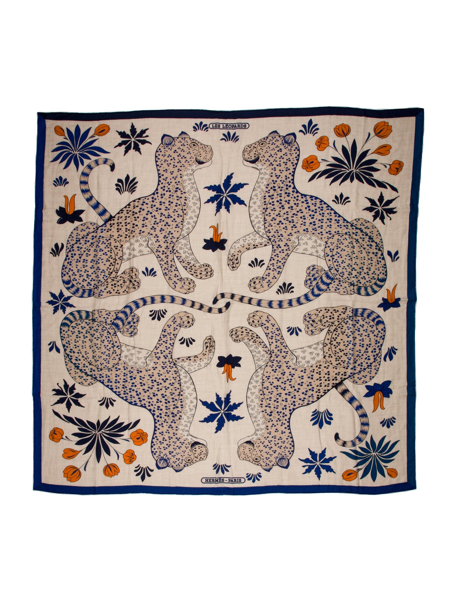 Hermès Les Léopards Cashmere Shawl