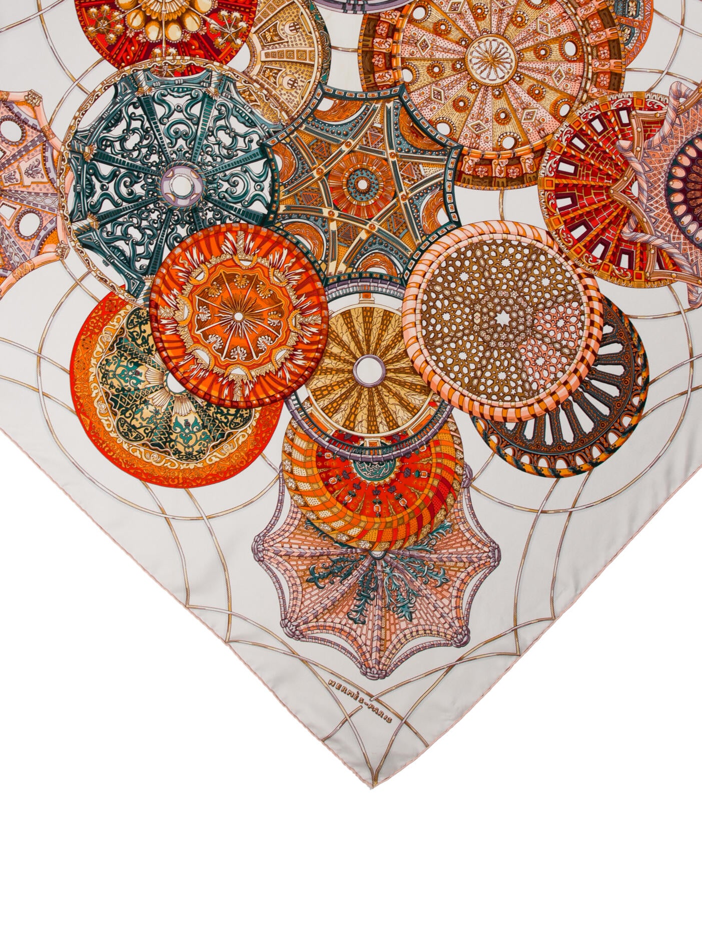 Hermès Les Dômes Célestes Silk Scarf