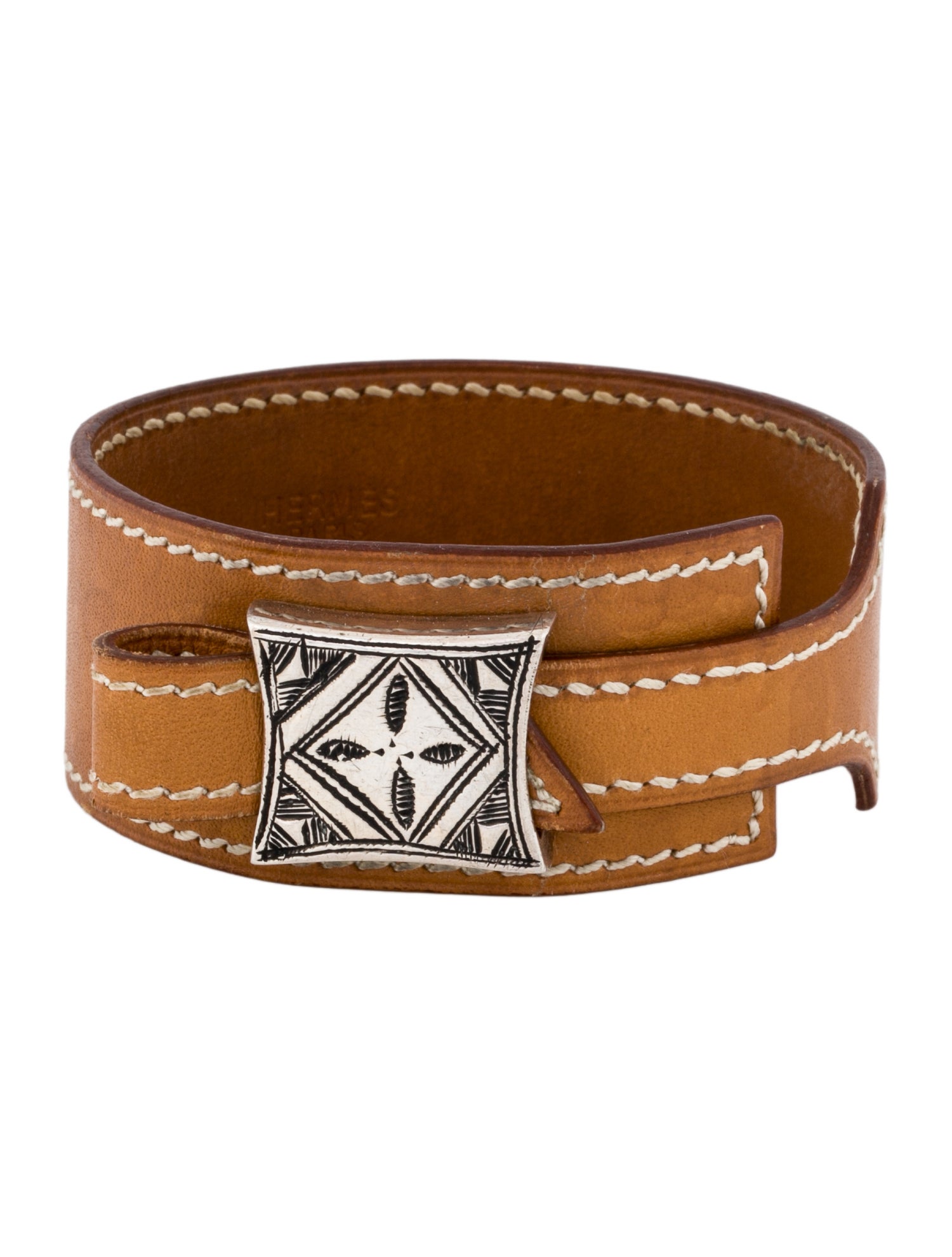 Hermès Vintage Leather Artemis Touareg Wrap Bracelet