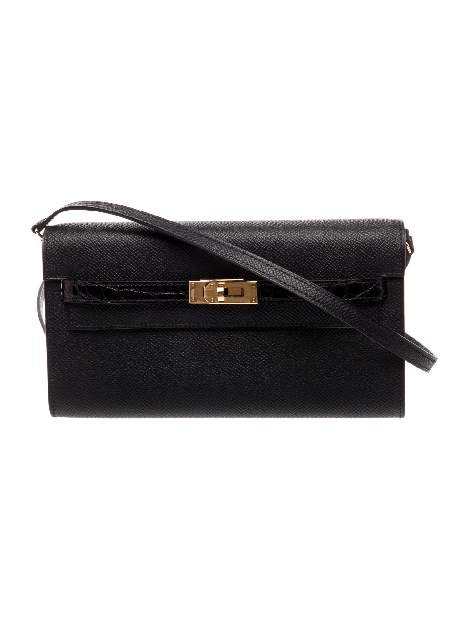 Hermès 2023 Epsom & Alligator Kelly Touch Wallet To Go