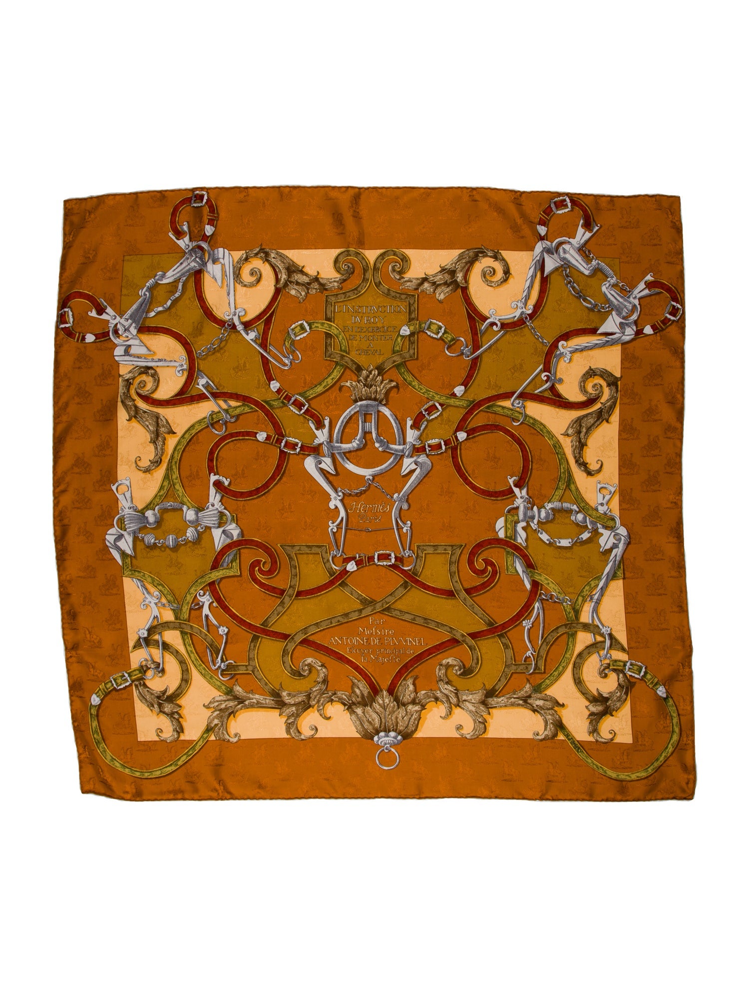 Hermès L’Instruction du Roy Jacquard Silk Scarf
