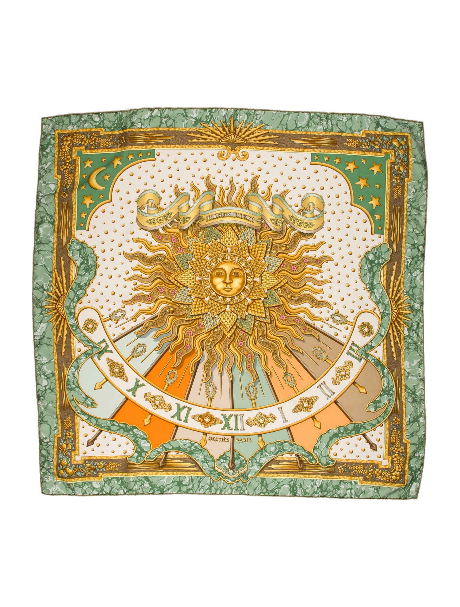 Hermès Carpe Diem Silk Scarf