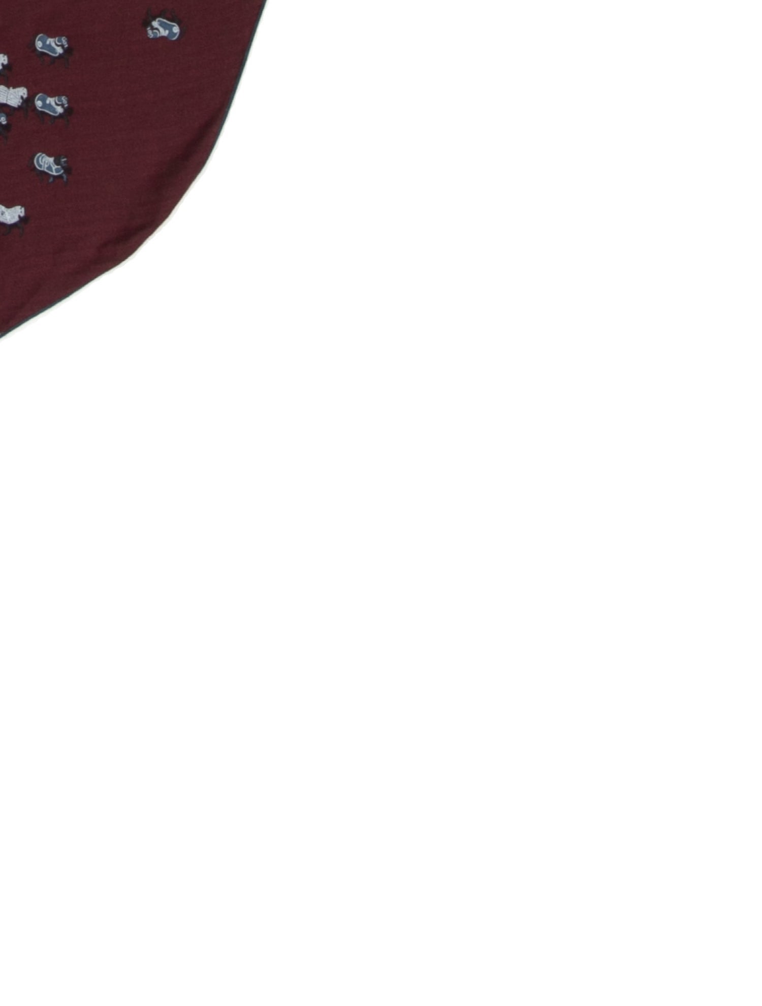 Hermès The Parade Losange Cashmere Triangle Scarf