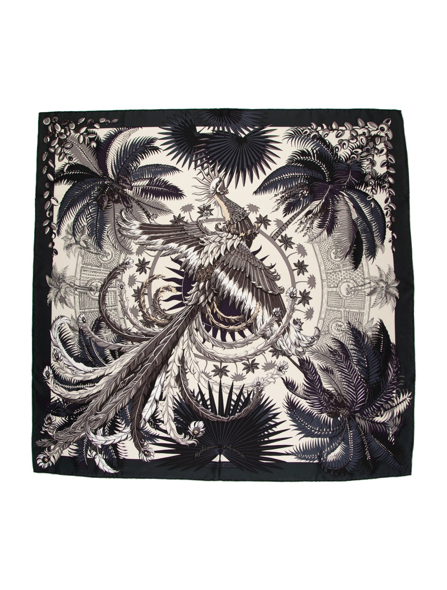 Hermès Mythiques Phoenix Silk Scarf