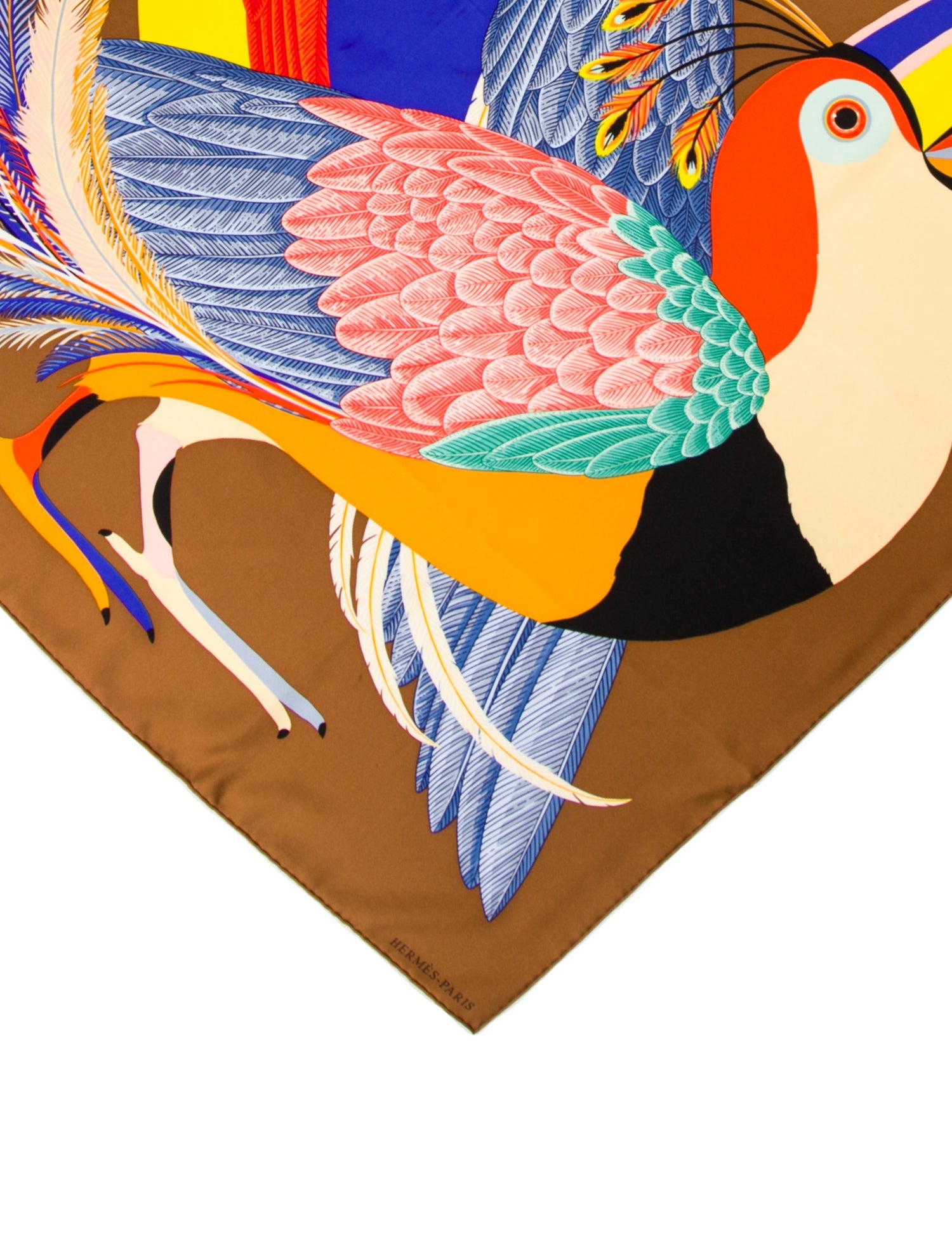 Hermès Toucans De Paradis Silk Scarf