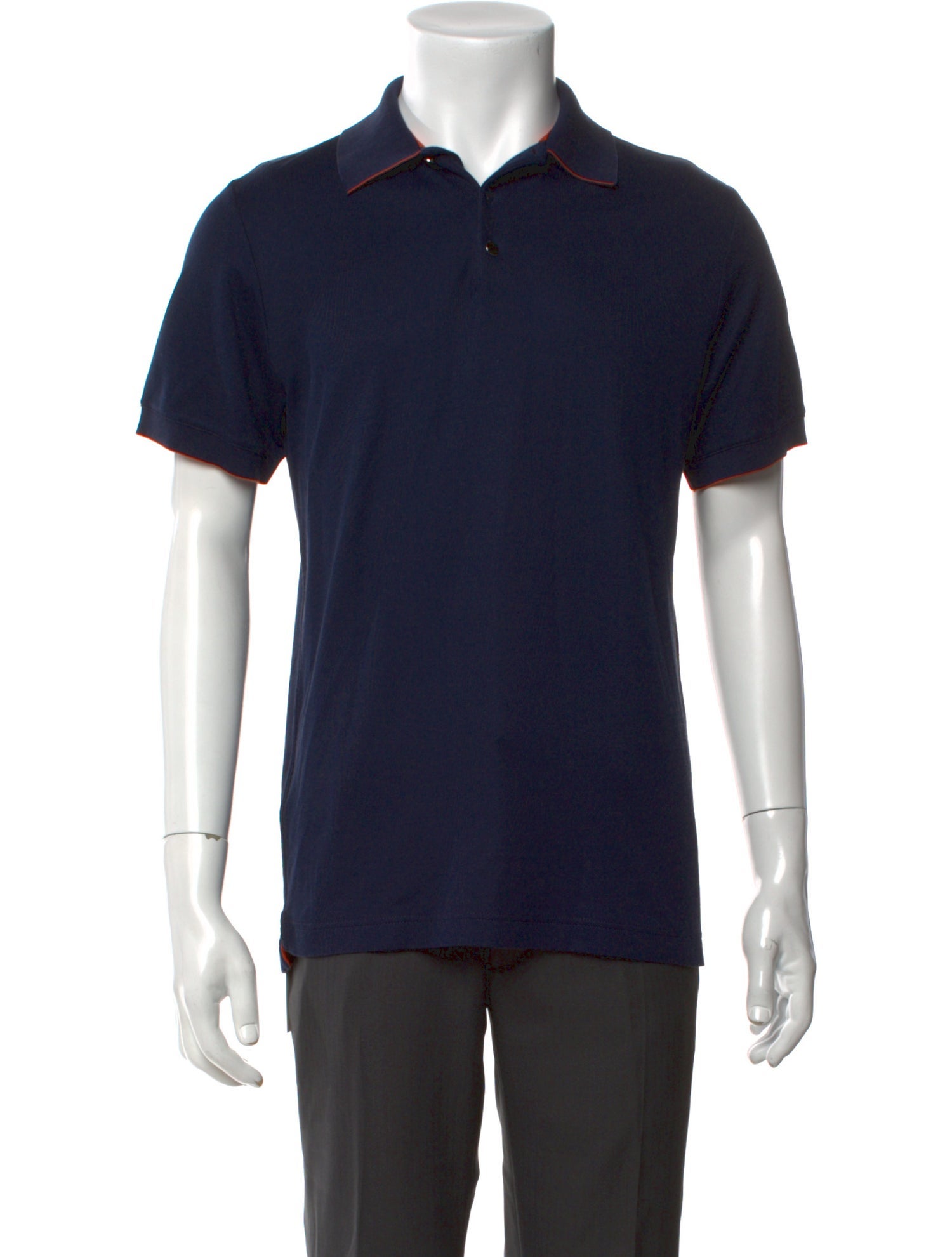 Hermès V-Neck Short Sleeve Polo Shirt