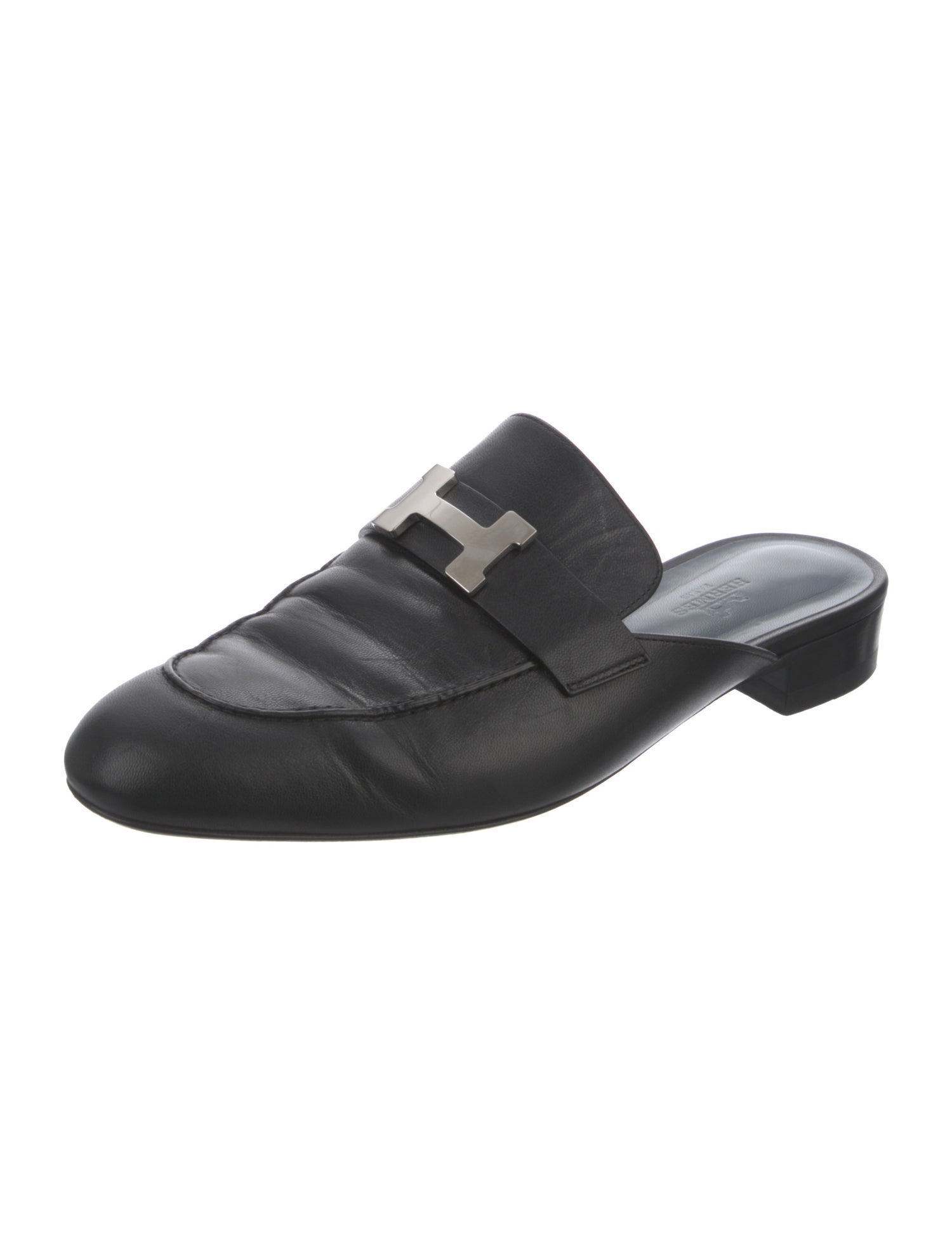 Hermès Paradis H Logo Mules