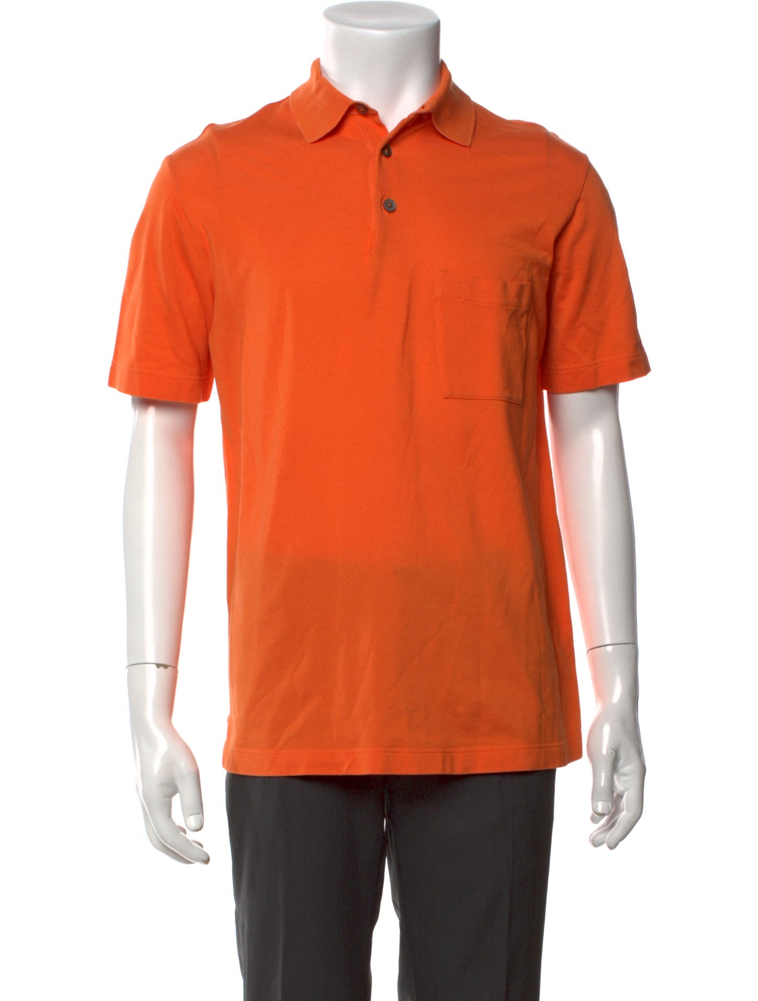 Hermès Collar Short Sleeve Polo Shirt