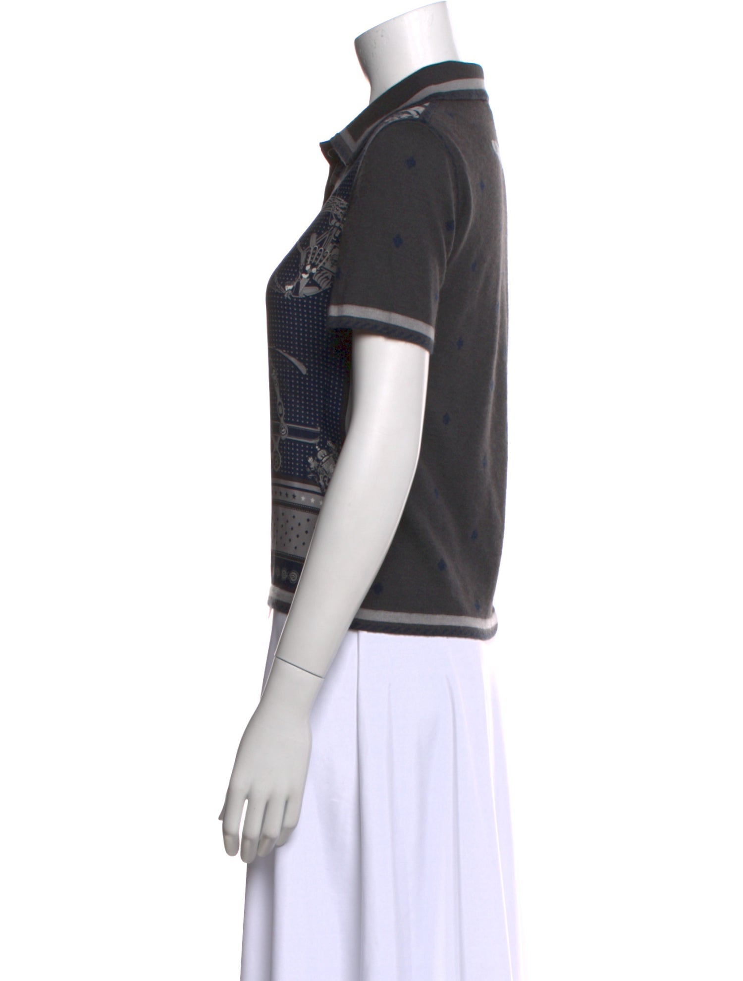 Hermès Silk Printed Polo