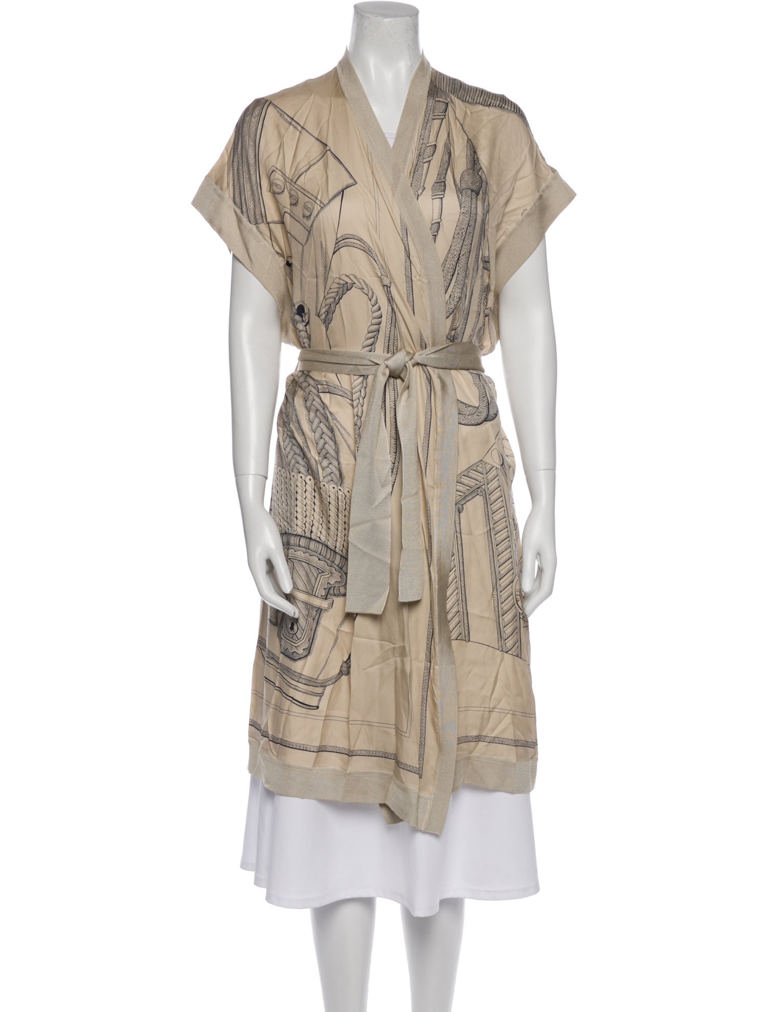 Hermès Silk Printed Vest