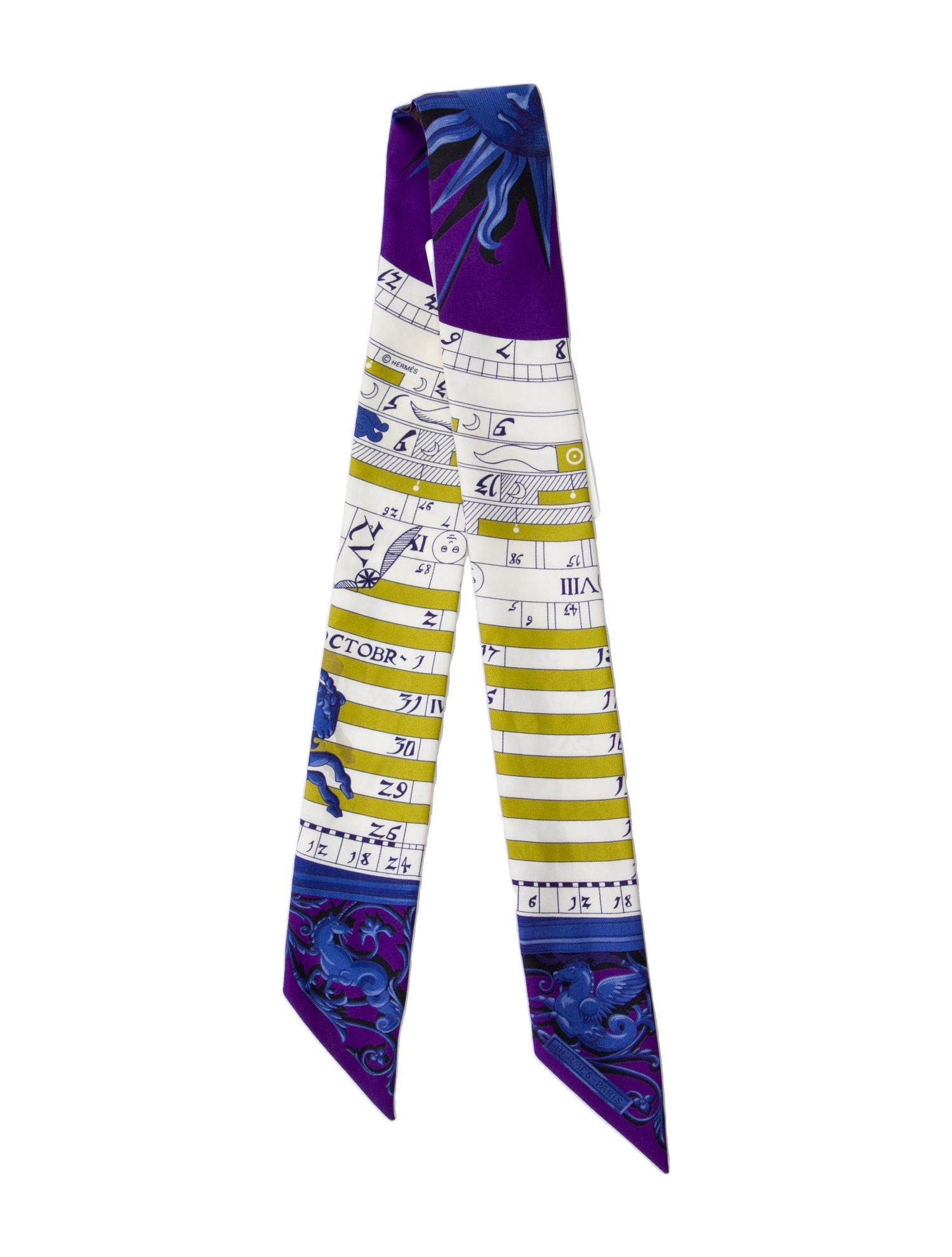 Hermès Astrologie Silk Twilly Scarf