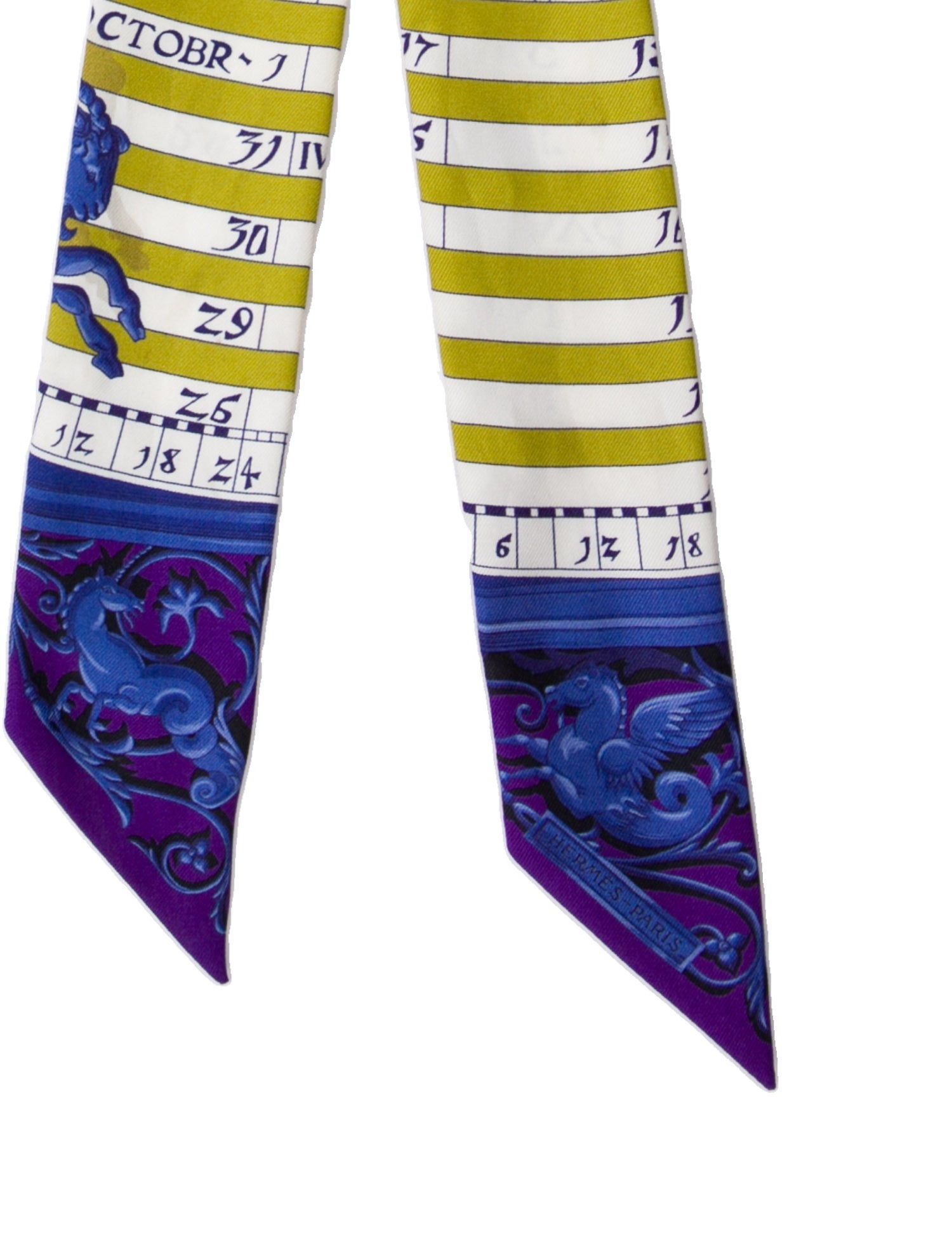 Hermès Astrologie Silk Twilly Scarf
