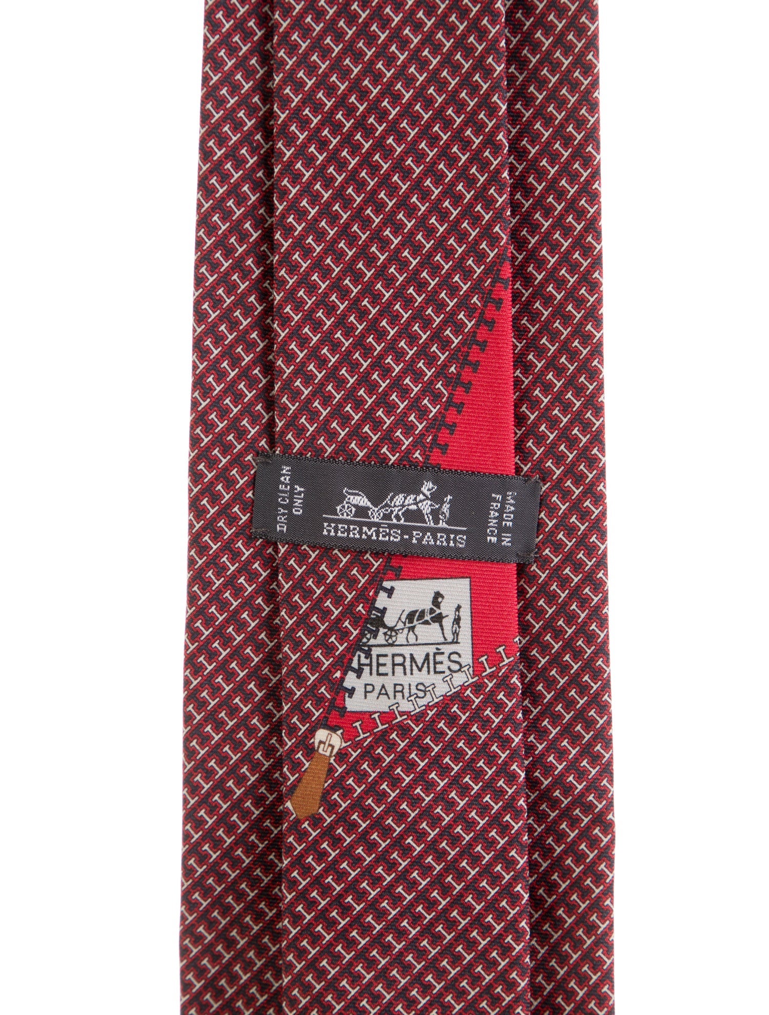 Hermès Silk Printed Tie