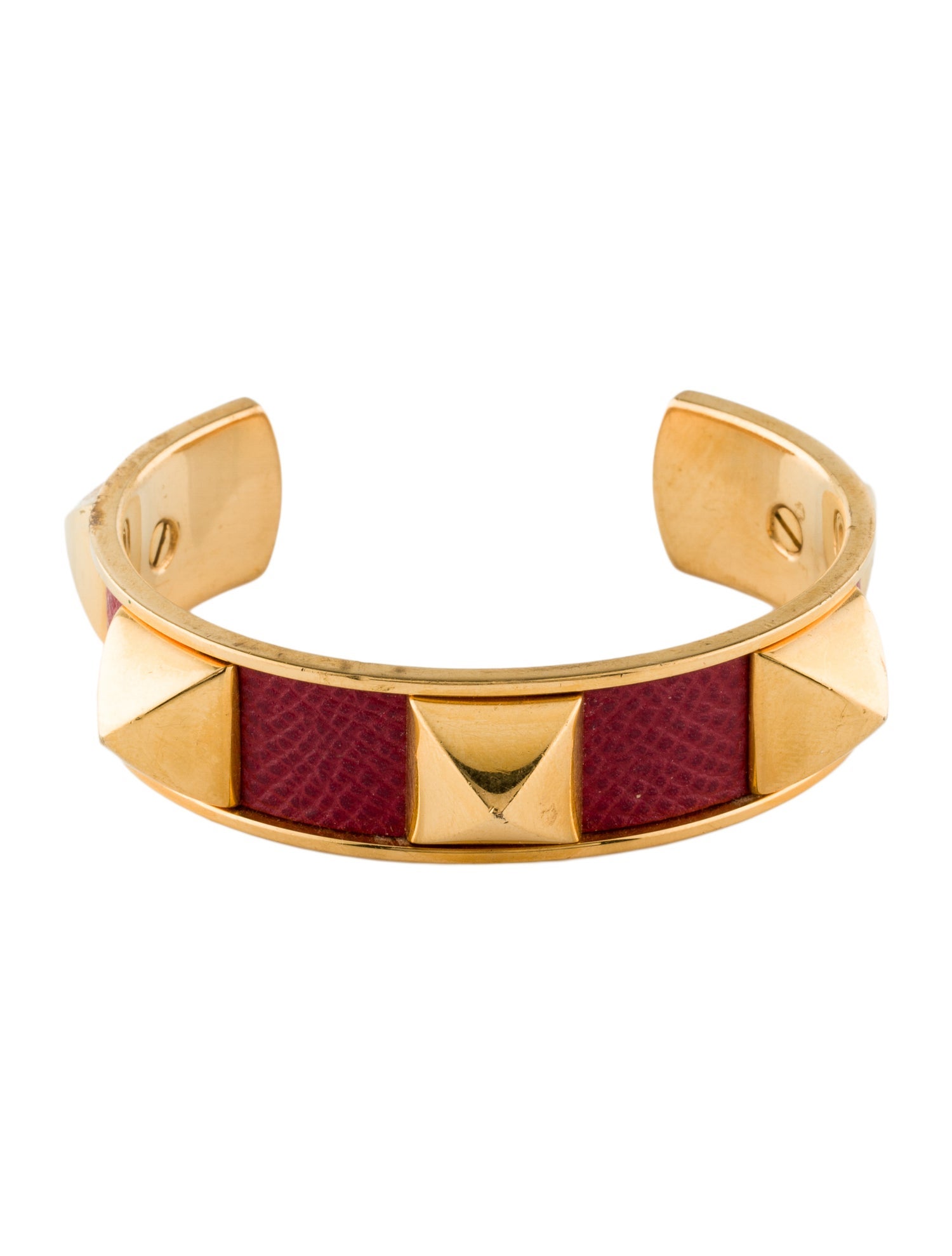 Hermès Medor Leather Cuff Bracelet