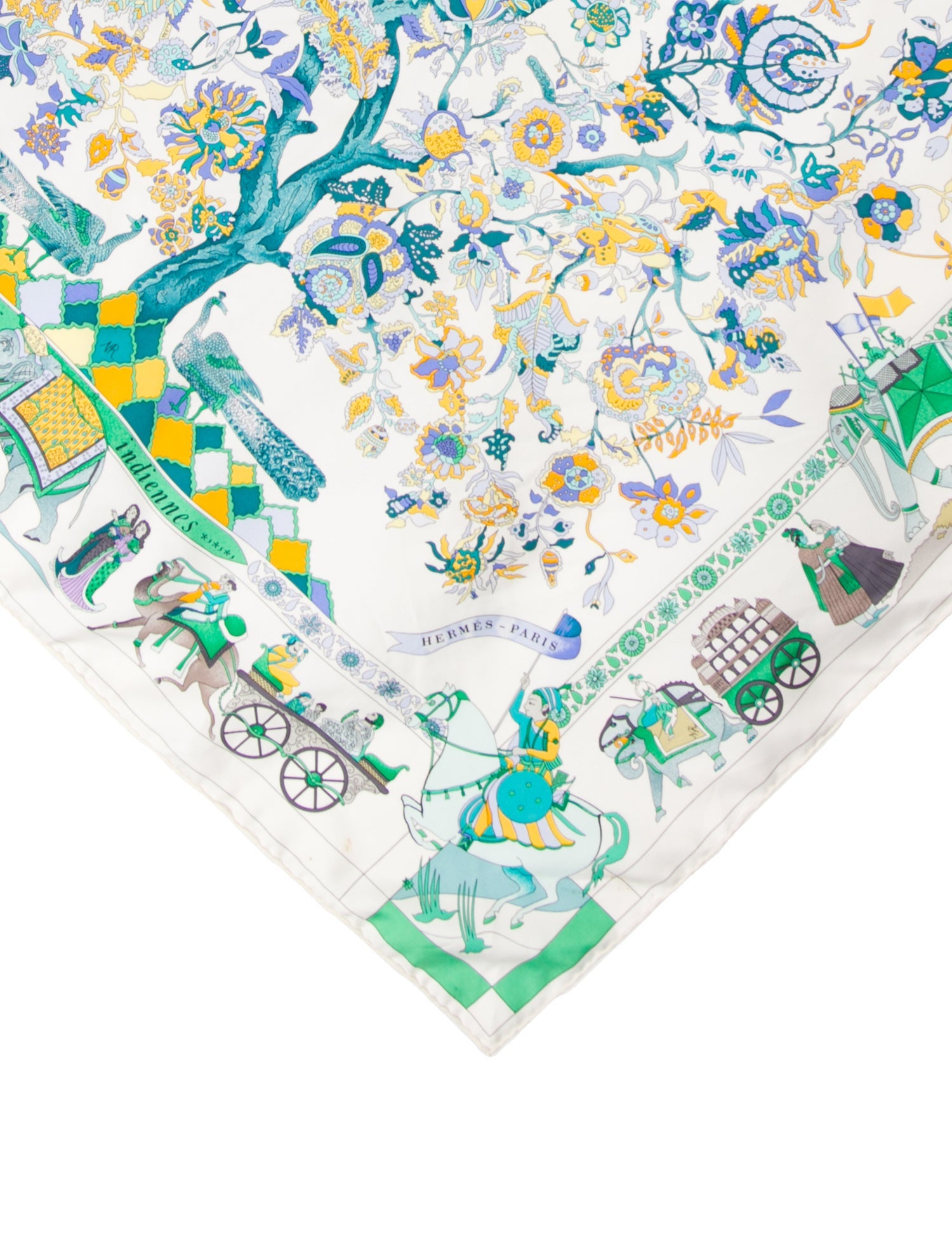 Hermès Fantaisies Indiennes Silk Scarf