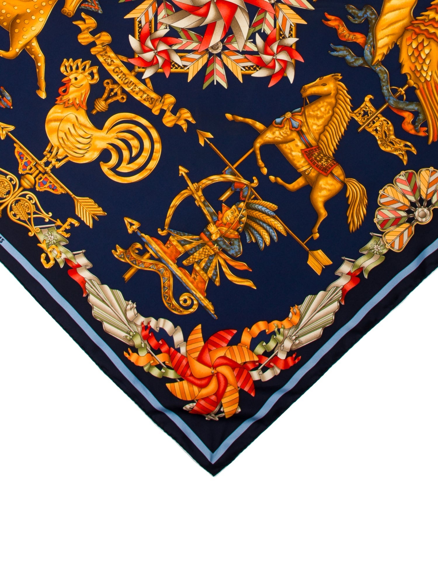 Hermès Les Girouettes Silk Scarf