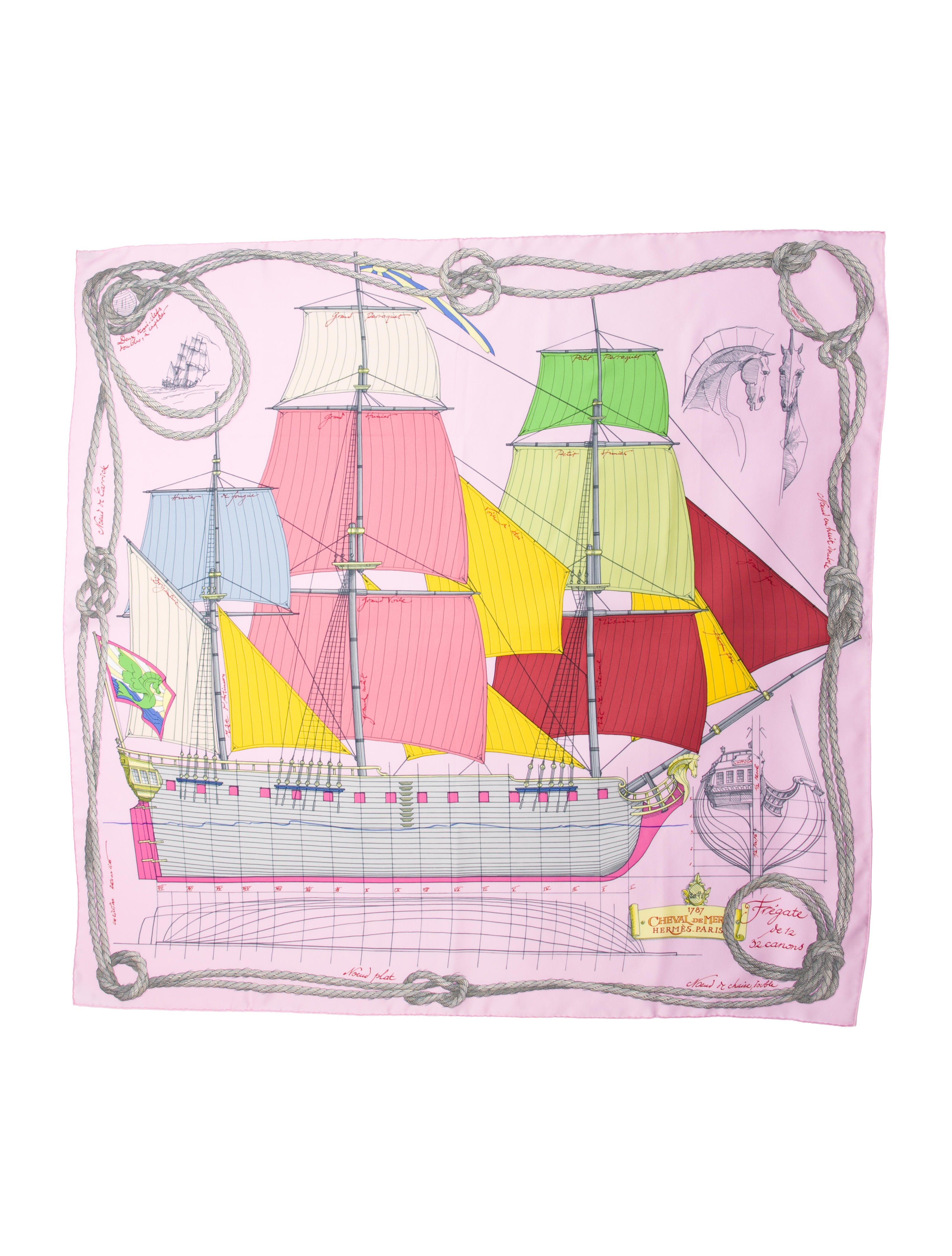 Hermès Cheval de Mer Silk Scarf